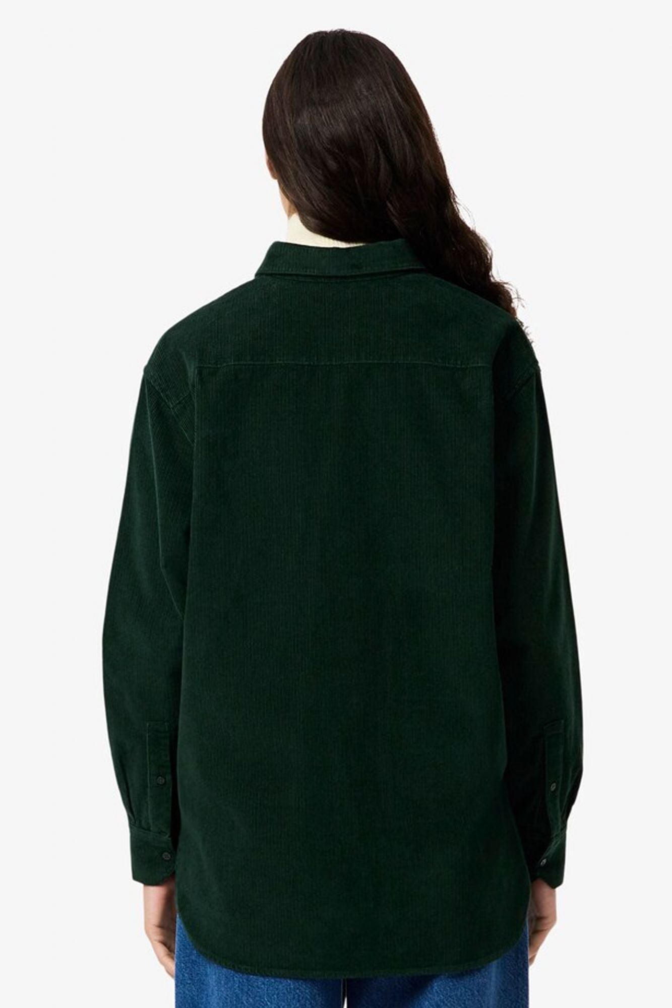 LACOSTE  LONG SLEEVED SHIRT  en color VERDE (3)