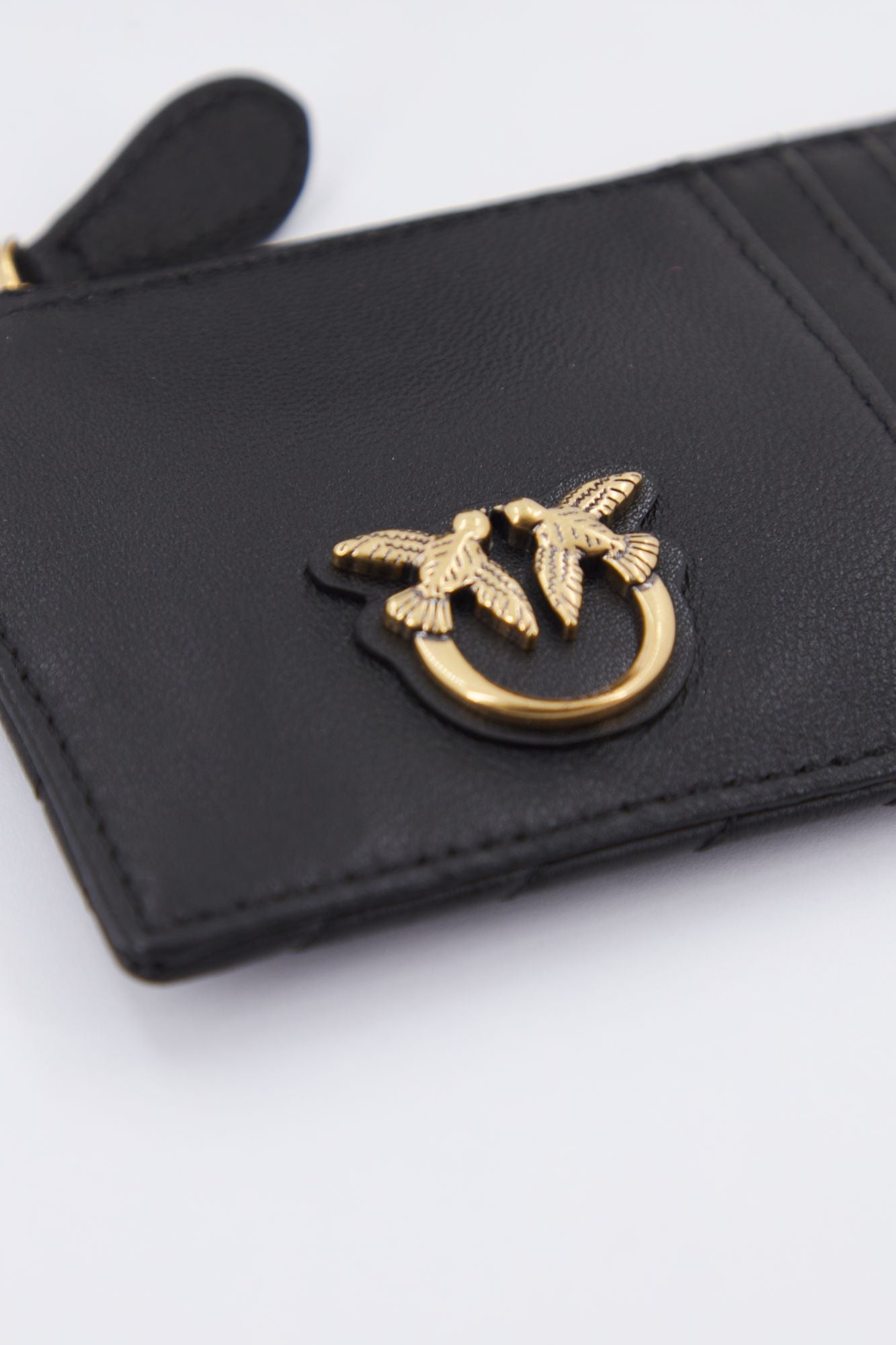 PINKO  AIRONE CREDIT CARD en color NEGRO (4)