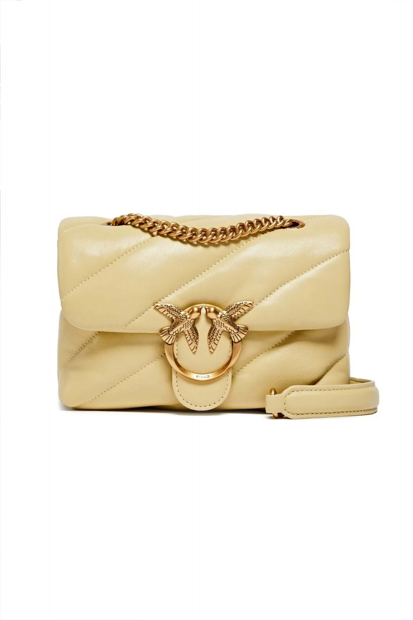 PINKO  LOVE MINI PUFF CL SHEEP en color AMARILLO (1)