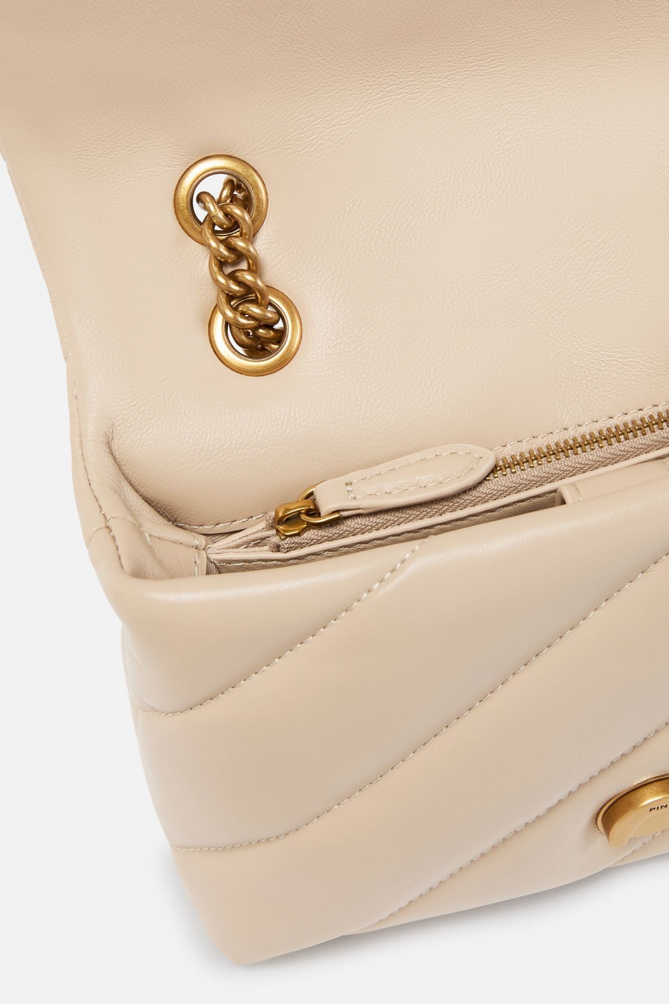 PINKO  LOVE MINI PUFF CL SHEEP en color BEIS (4)