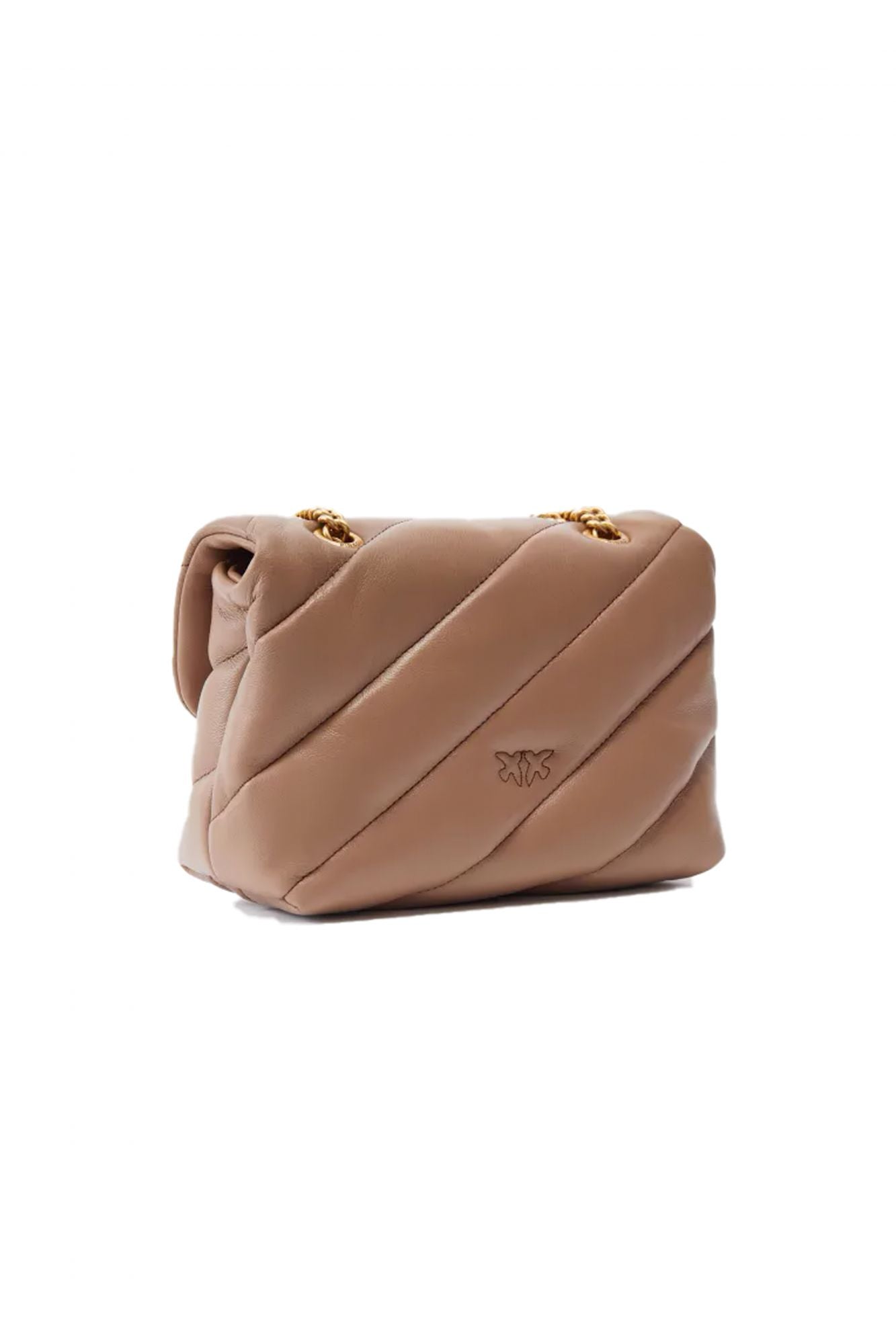 PINKO  LOVE MINI PUFF CL SHEEP en color MARRON CLARO (2)