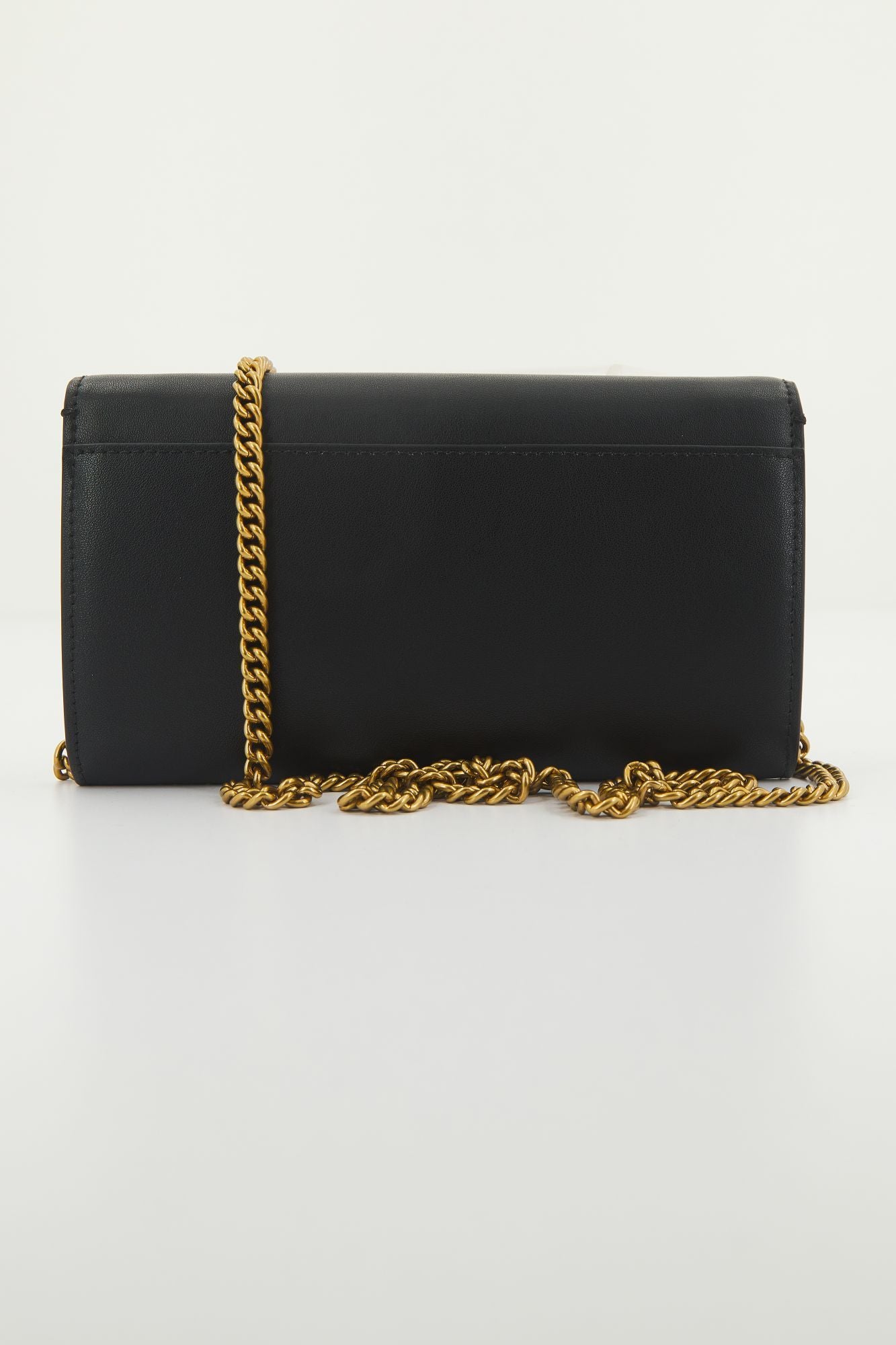 PINKO  LOVE ONE WALLET C VITEL en color NEGRO (3)