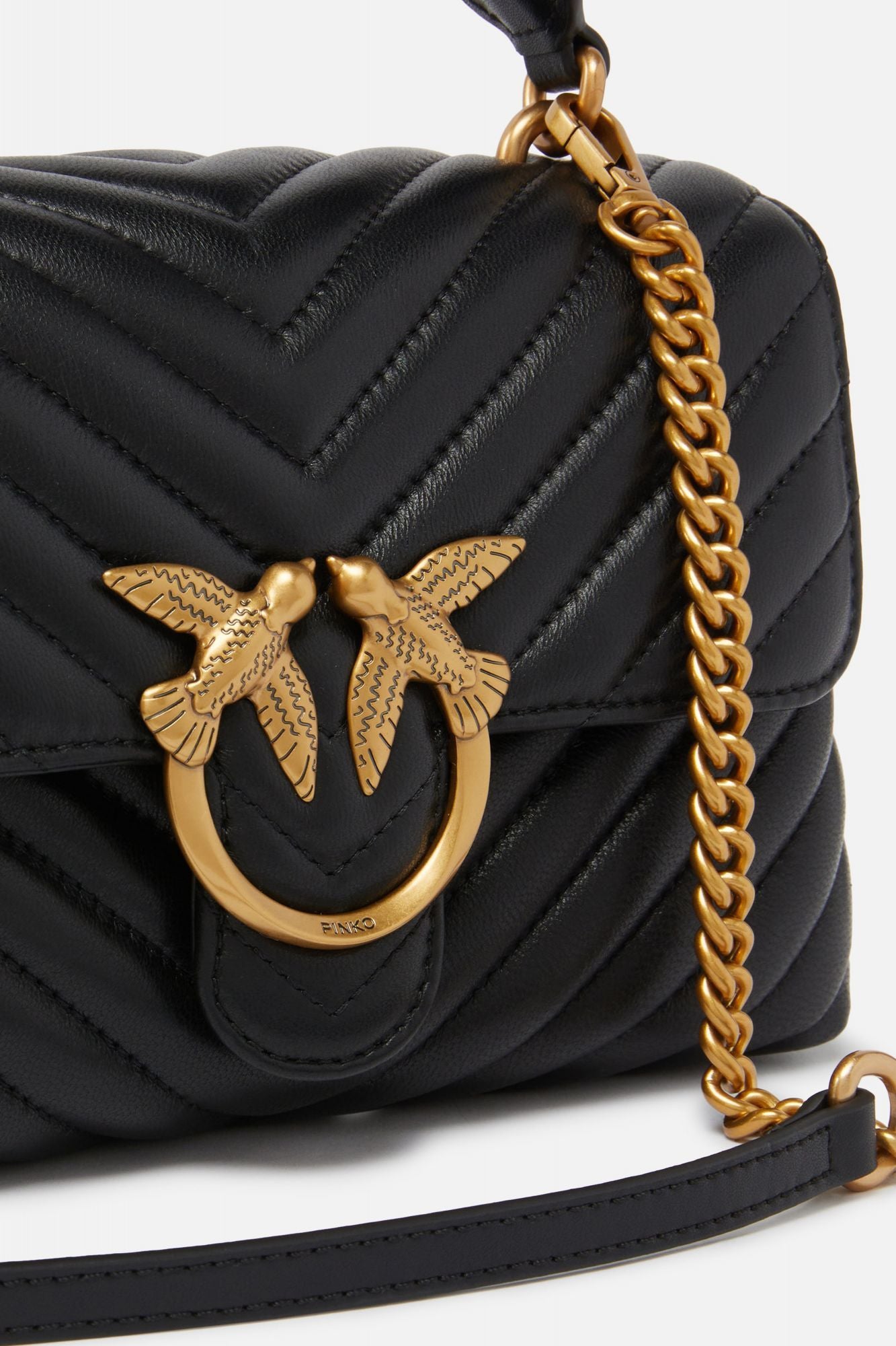 PINKO  LOVE LADY PUFF MINI CL en color NEGRO (3)