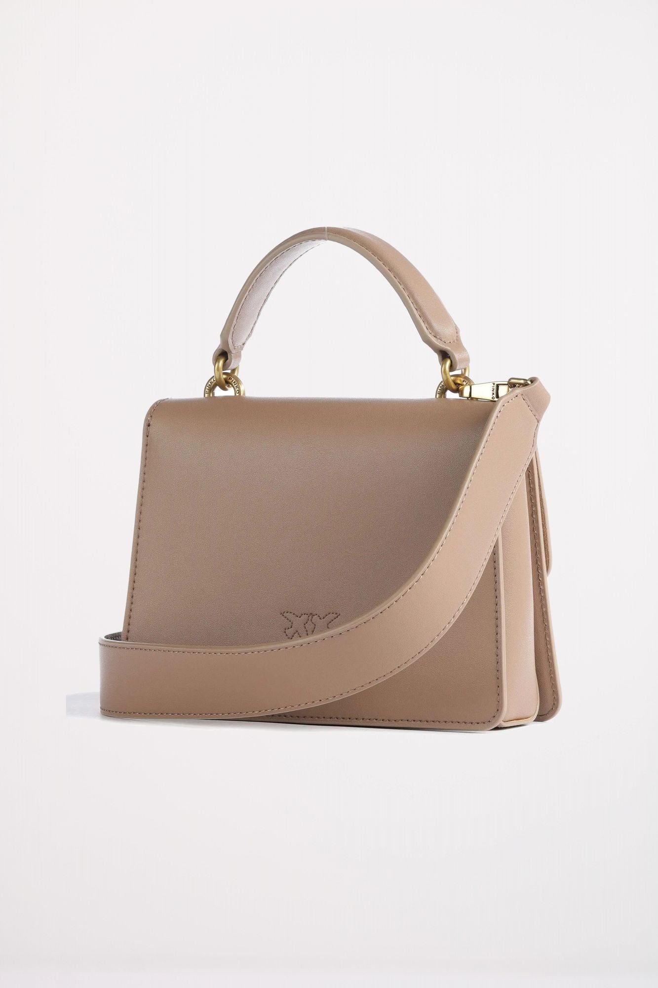 PINKO LOVE ONE TOP HANDLE MIN en color NUDE (2)