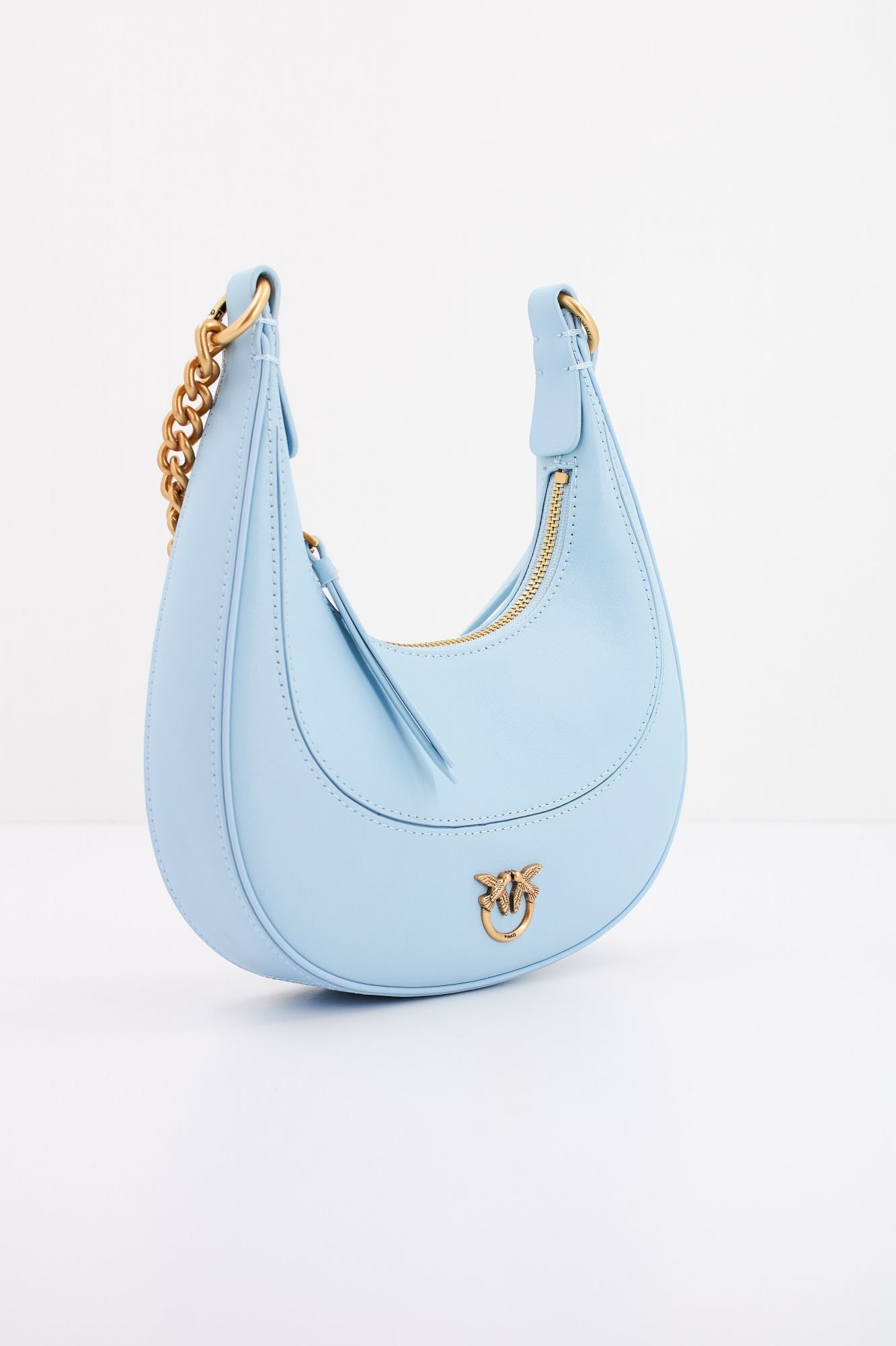 PINKO BRIOCHE HOBO MINI en color AZUL (2)