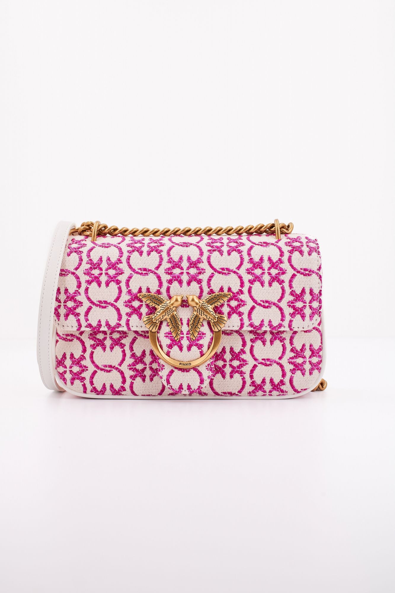PINKO  LOVE ONE MINI DC SINGLE en color BLANCO (1)