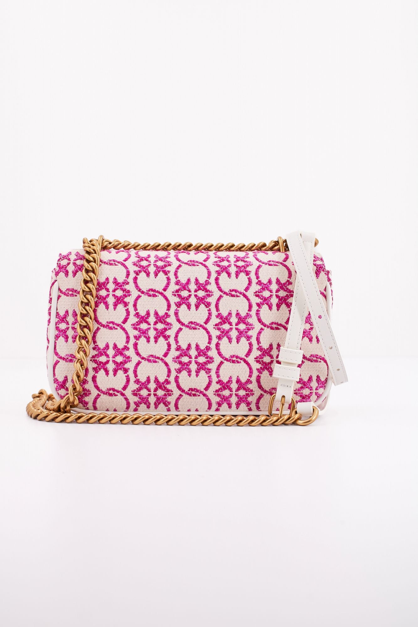 PINKO  LOVE ONE MINI DC SINGLE en color BLANCO (3)