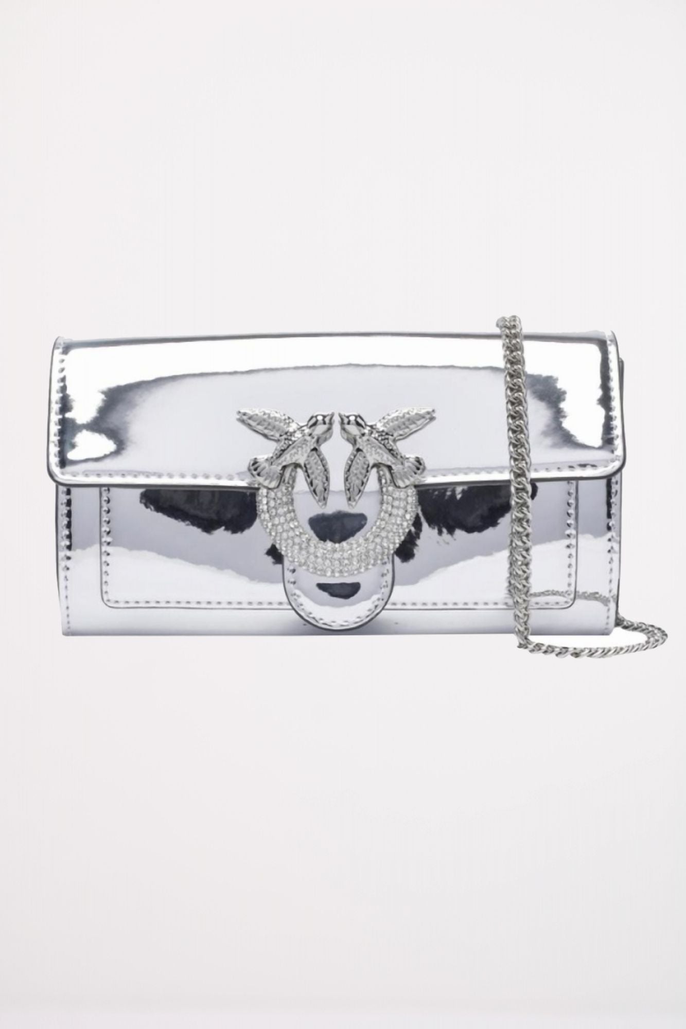 PINKO LOVE ICON WALLET C en color PLATA (1)