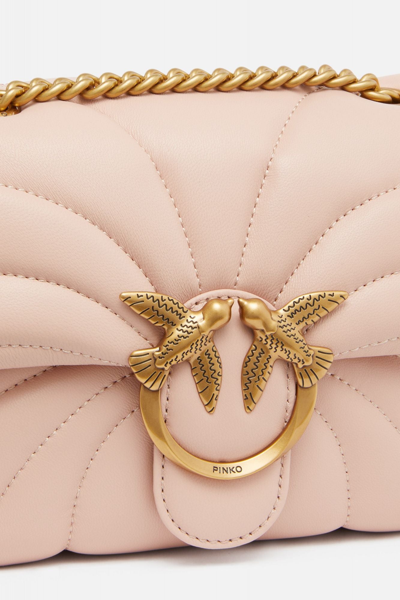 PINKO LOVE MINI PUFF CL en color NUDE (3)