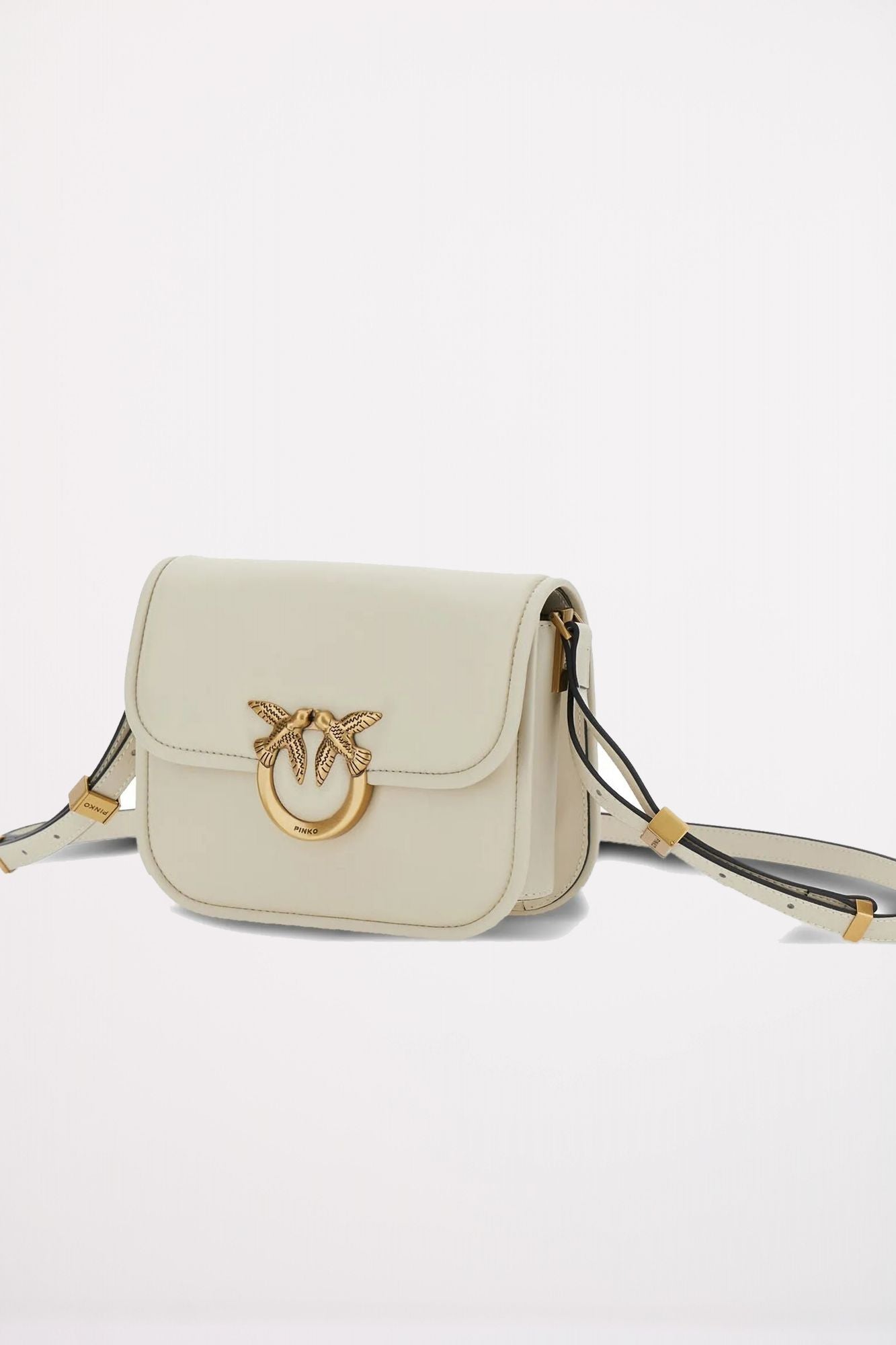 PINKO  LOVE BOX BAG FL M en color BLANCO (3)