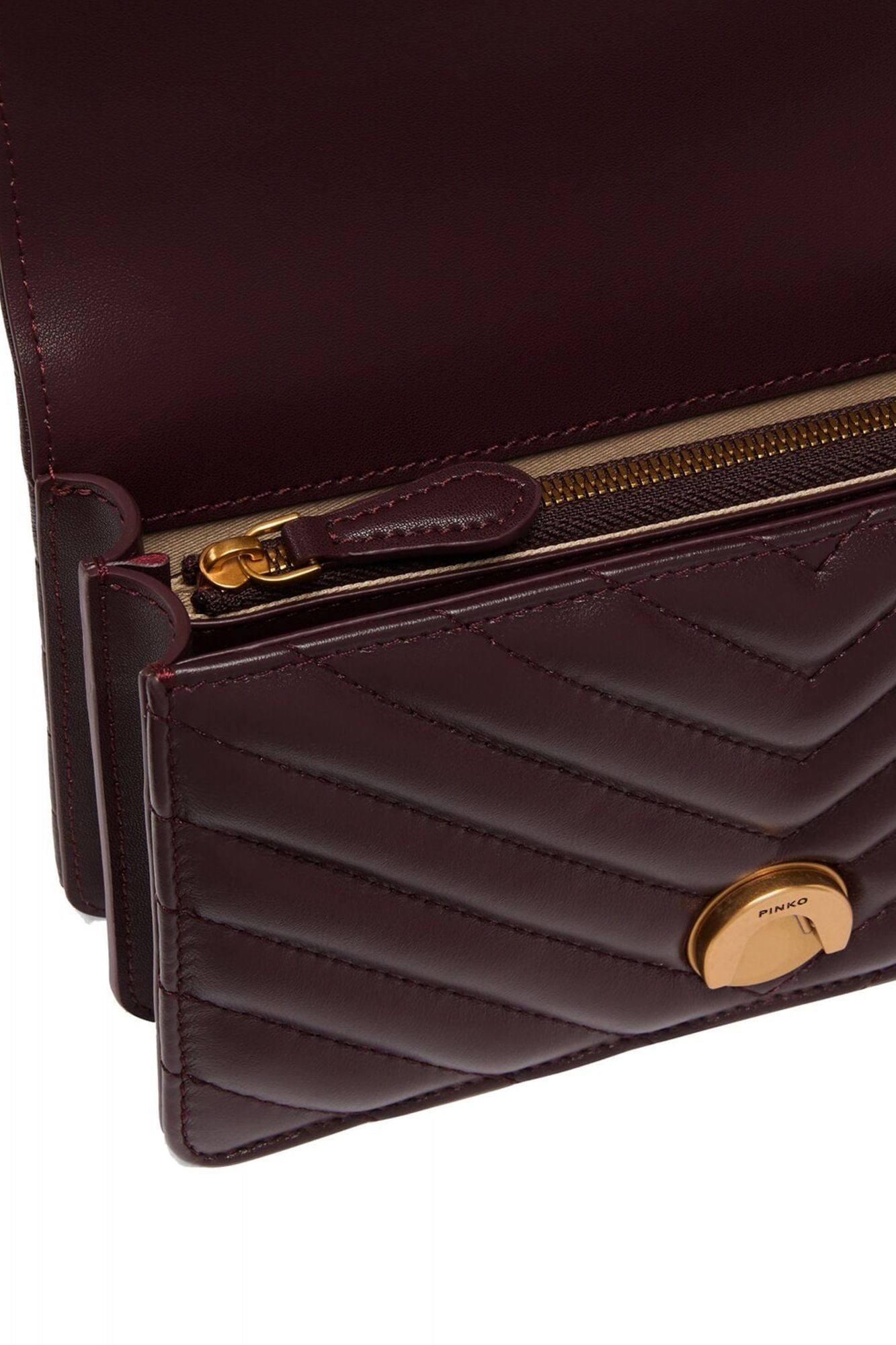 PINKO LOVE ONE MINI LIGHT DC en color MARRON (4)