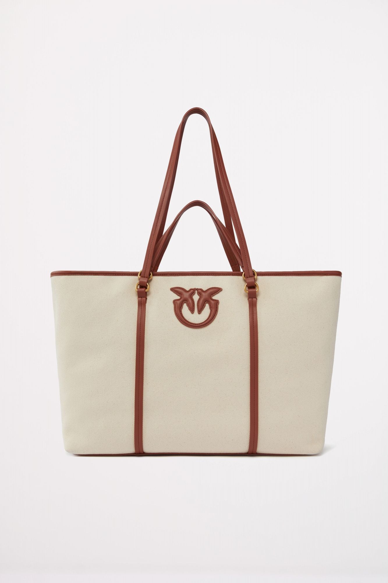 PINKO MIRANDA SHOPPER en color BEIS (1)
