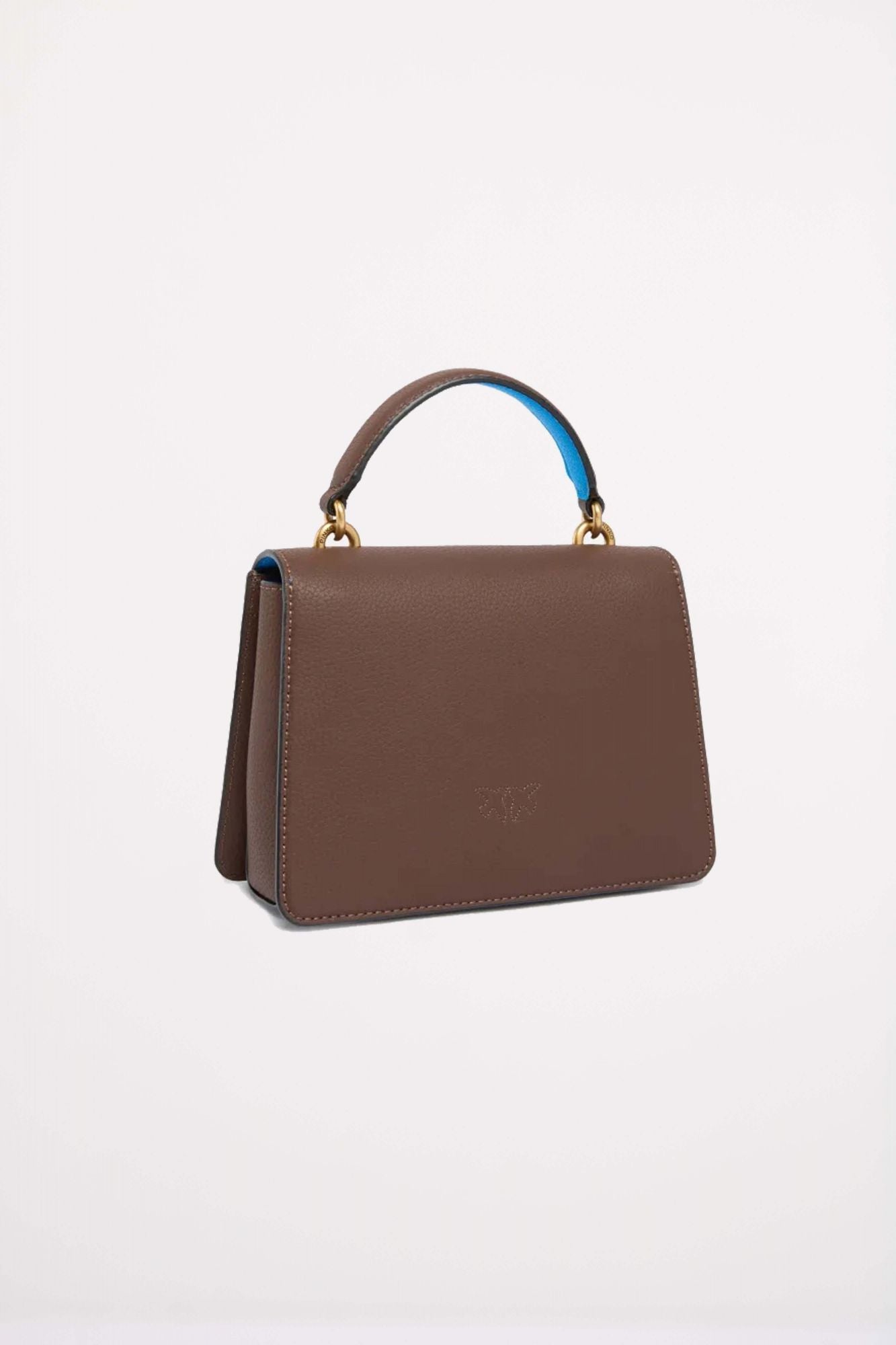 PINKO  LOVE ONE TOP HANDLE MIN  en color MARRON (2)