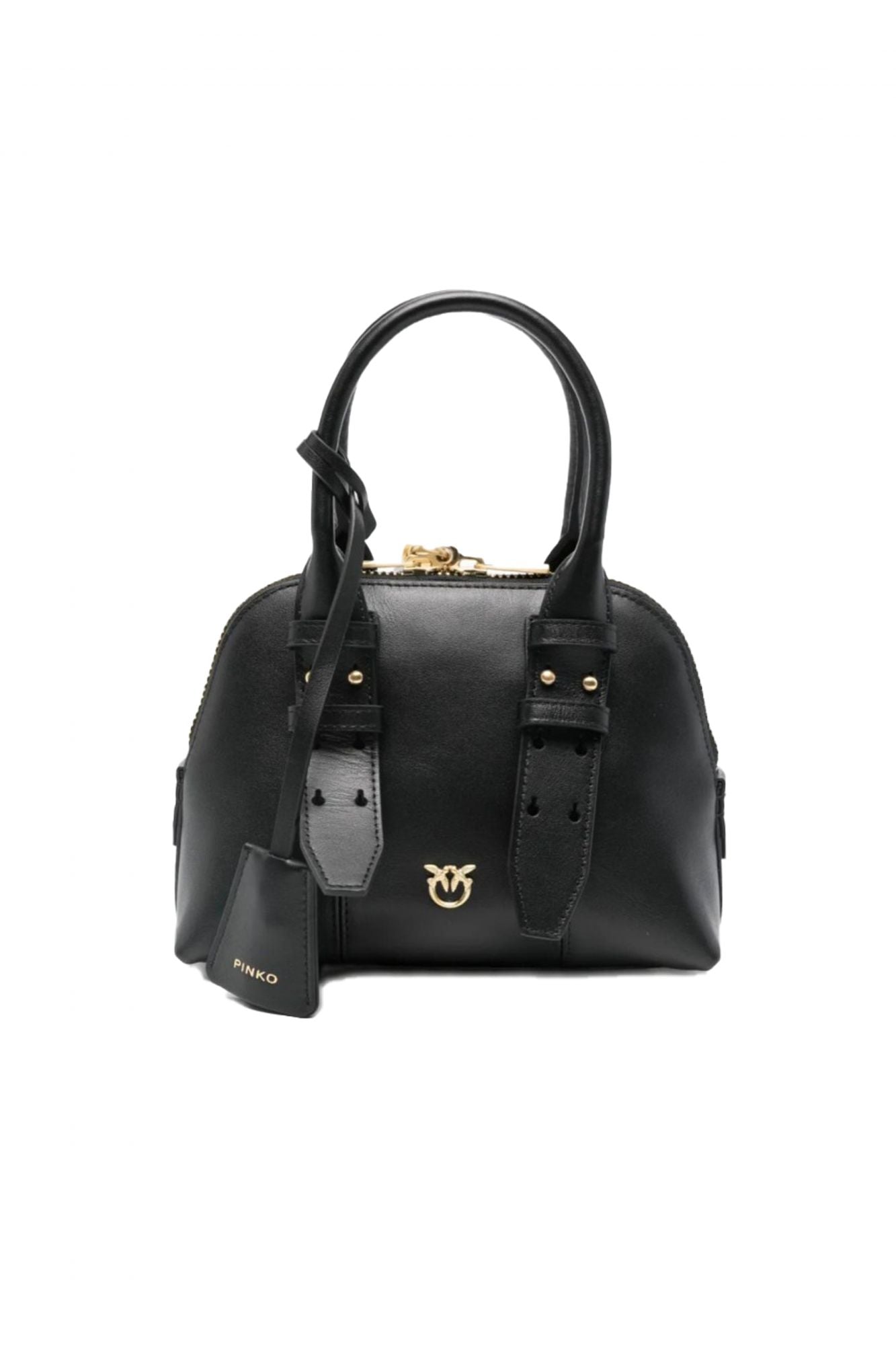 PINKO A0QO BOWLING BAG ZIP MINI VI en color NEGRO (1)