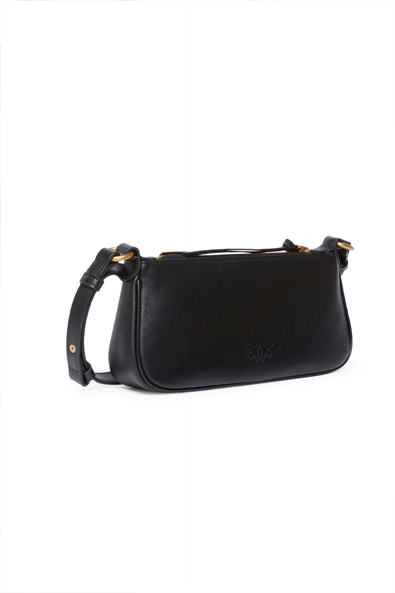 PINKO HALF MOON BAGUETTE MIN en color NEGRO (3)