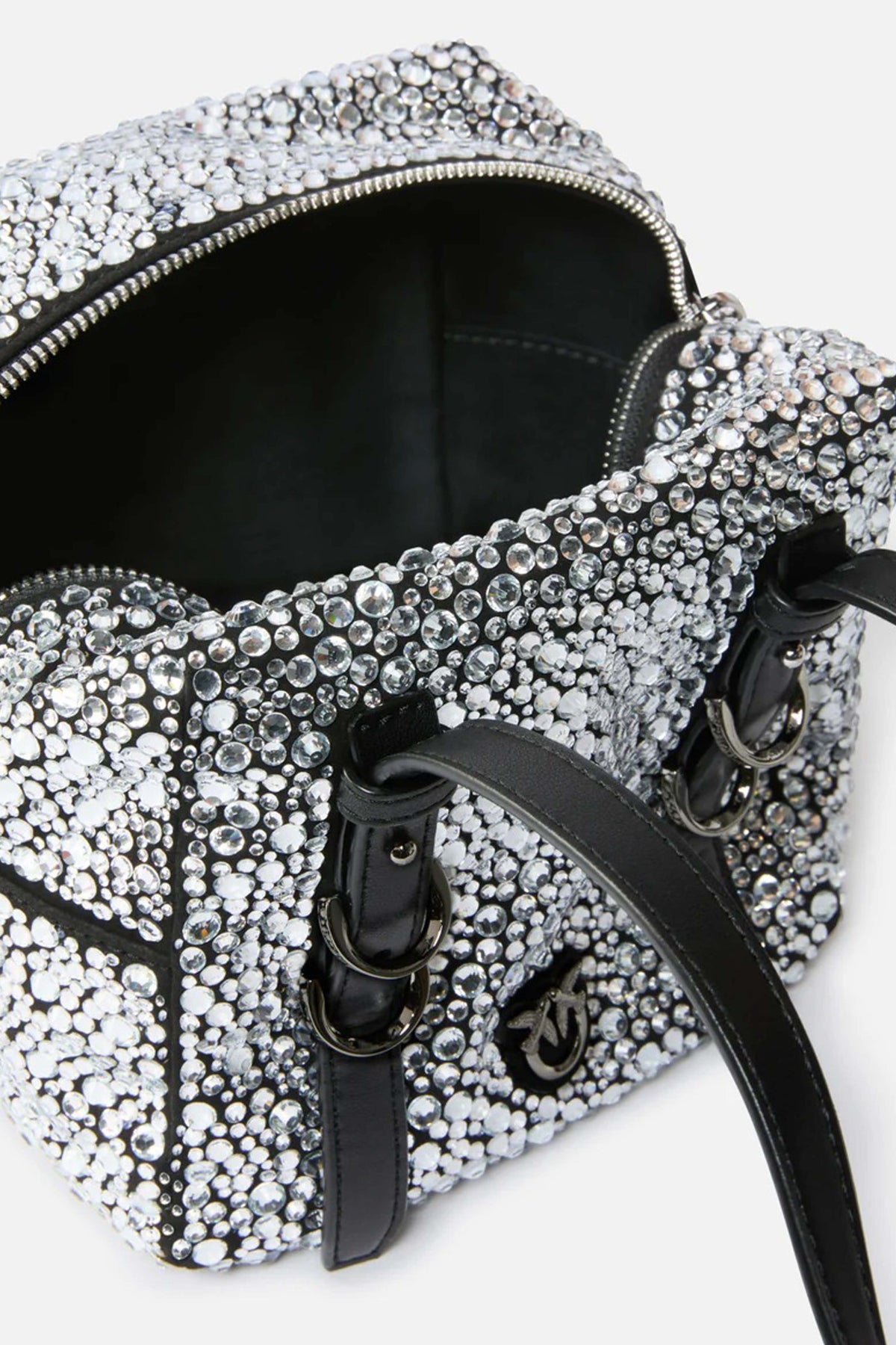PINKO CUBIC BAG FULL en color PLATA (4)
