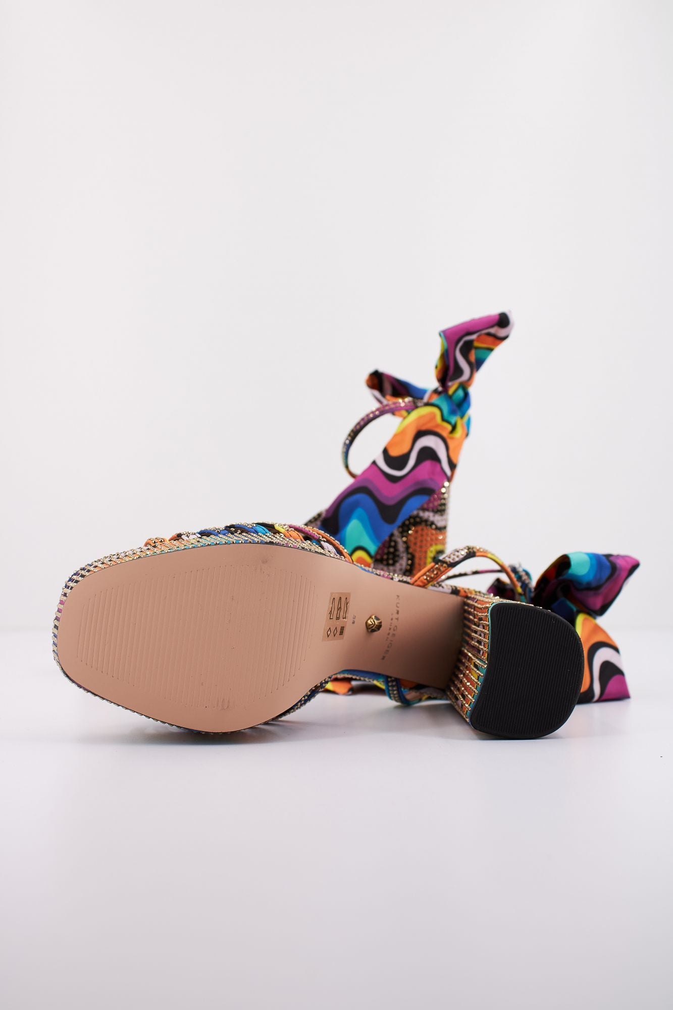 KURT GEIGER LONDON PIERRA ANKLE TIE PLATFO en color MULTICOLOR (4)
