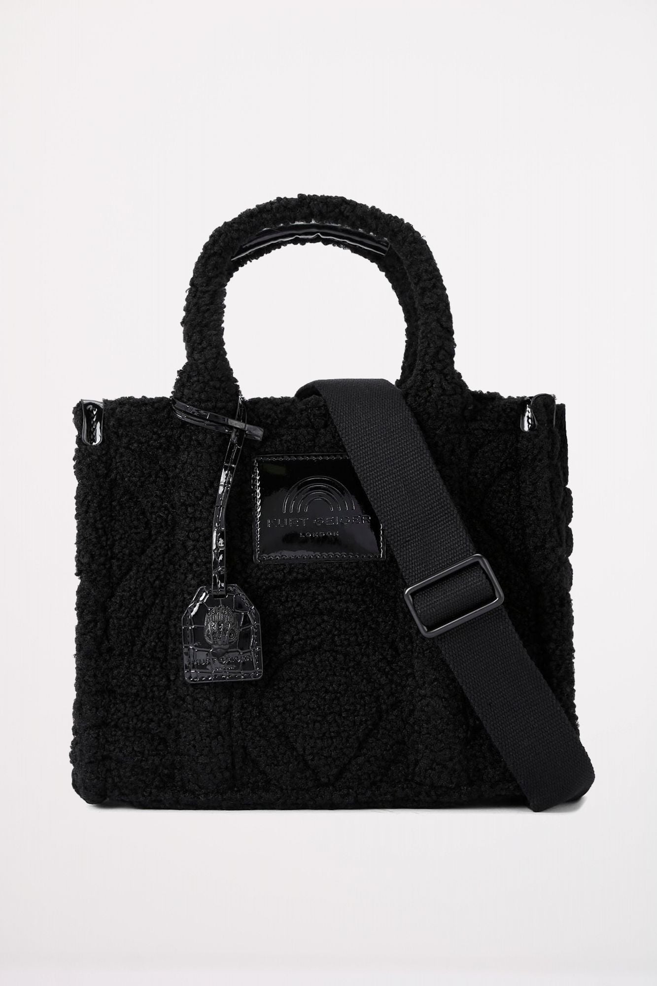 KURT GEIGER LONDON F FUR SM SOUTHBANK TOTE en color NEGRO (1)