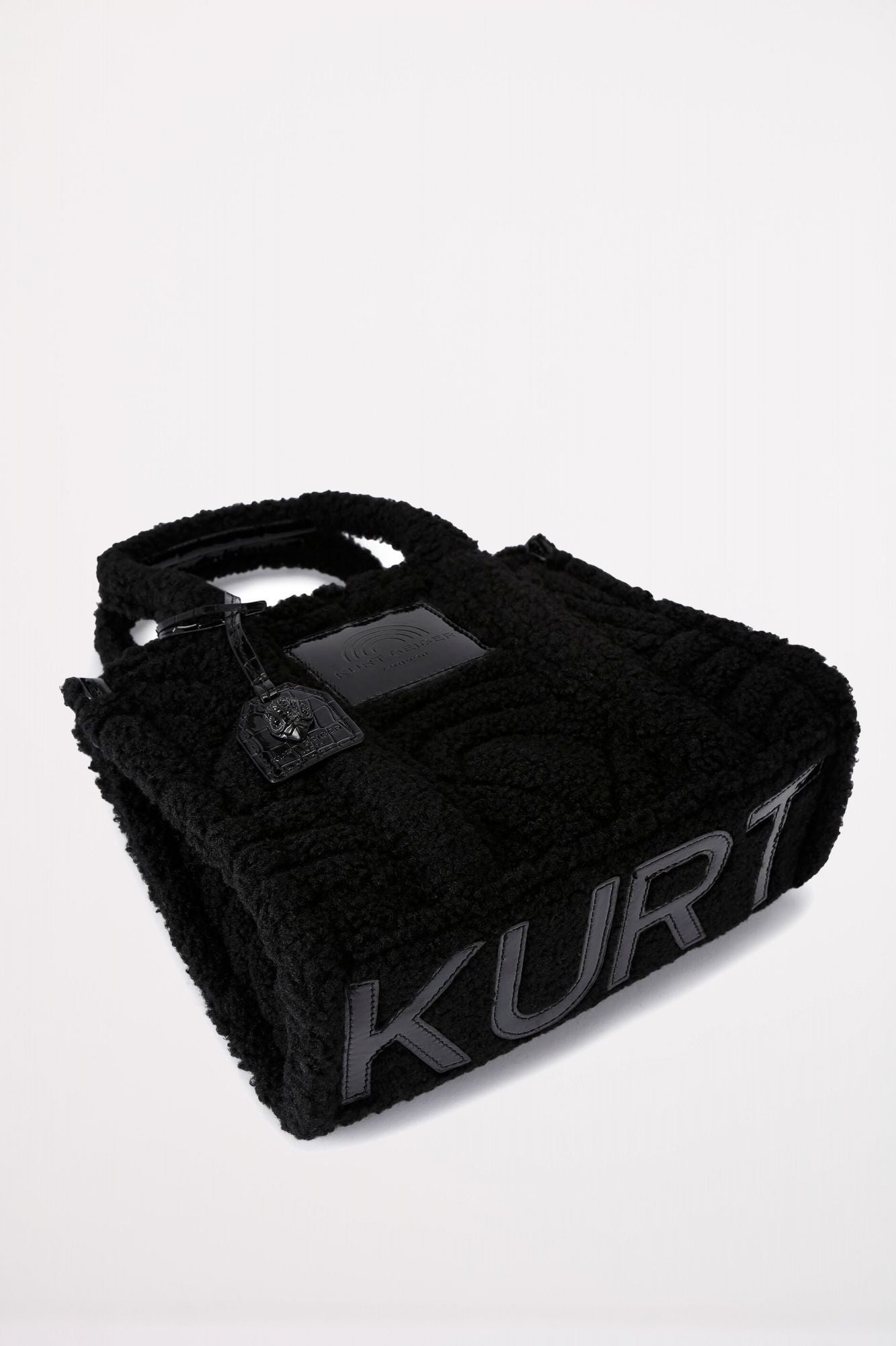 KURT GEIGER LONDON F FUR SM SOUTHBANK TOTE en color NEGRO (4)