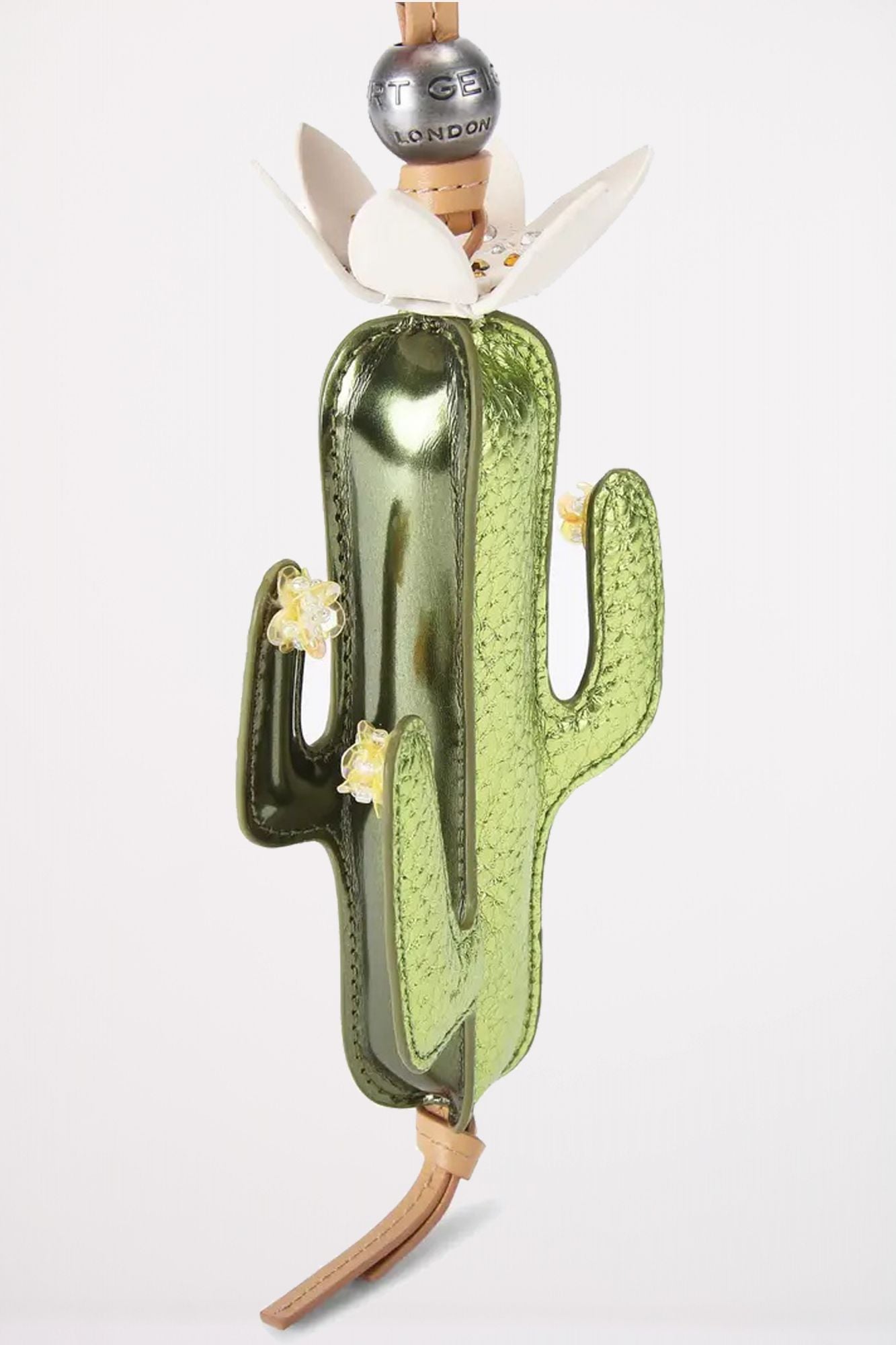 KURT GEIGER LONDON CACTUS KEYCHAIN en color VERDE (2)