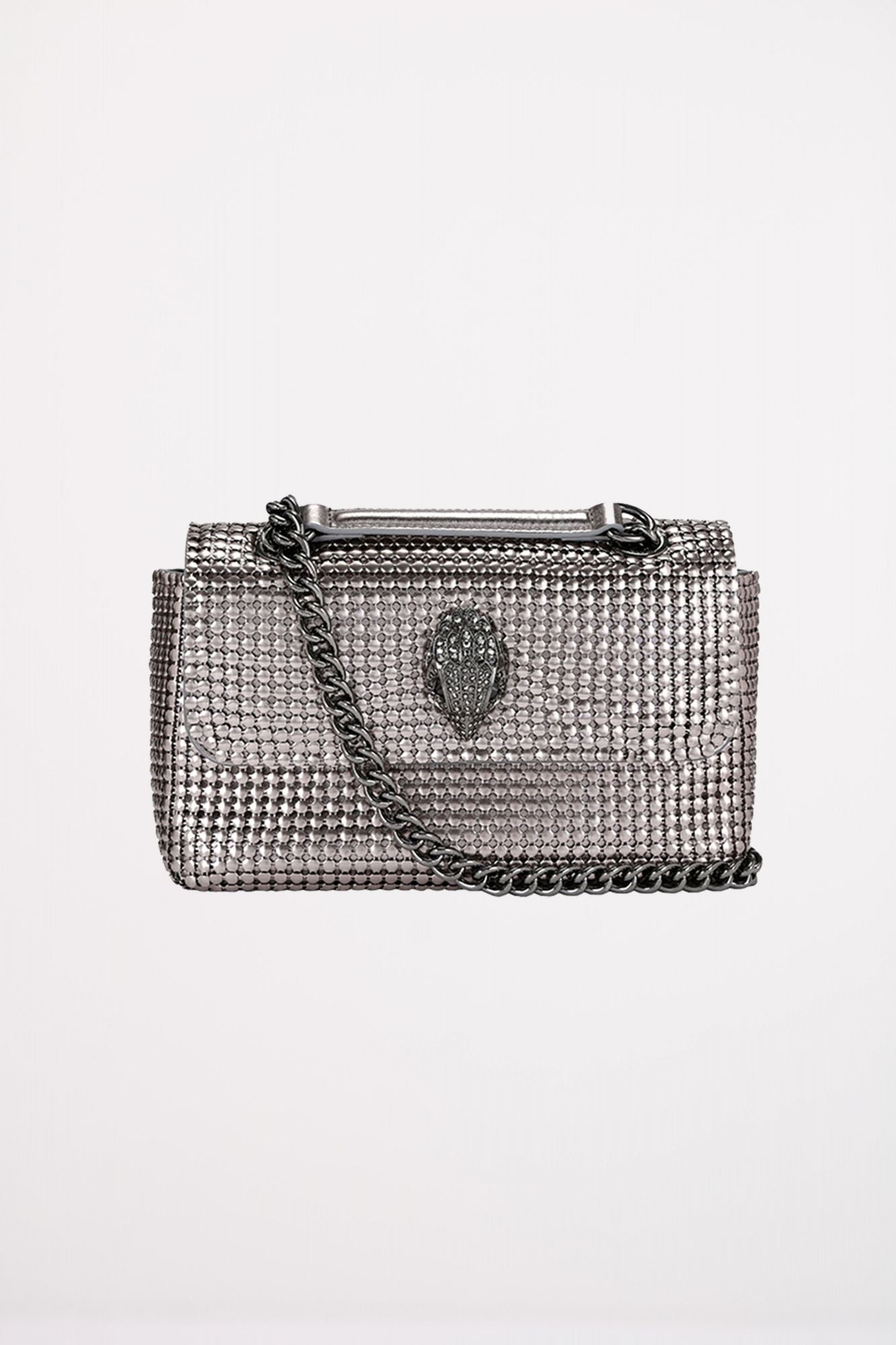 KURT GEIGER LONDON KENSINGTON CHAINMAIL en color PLATA (1)