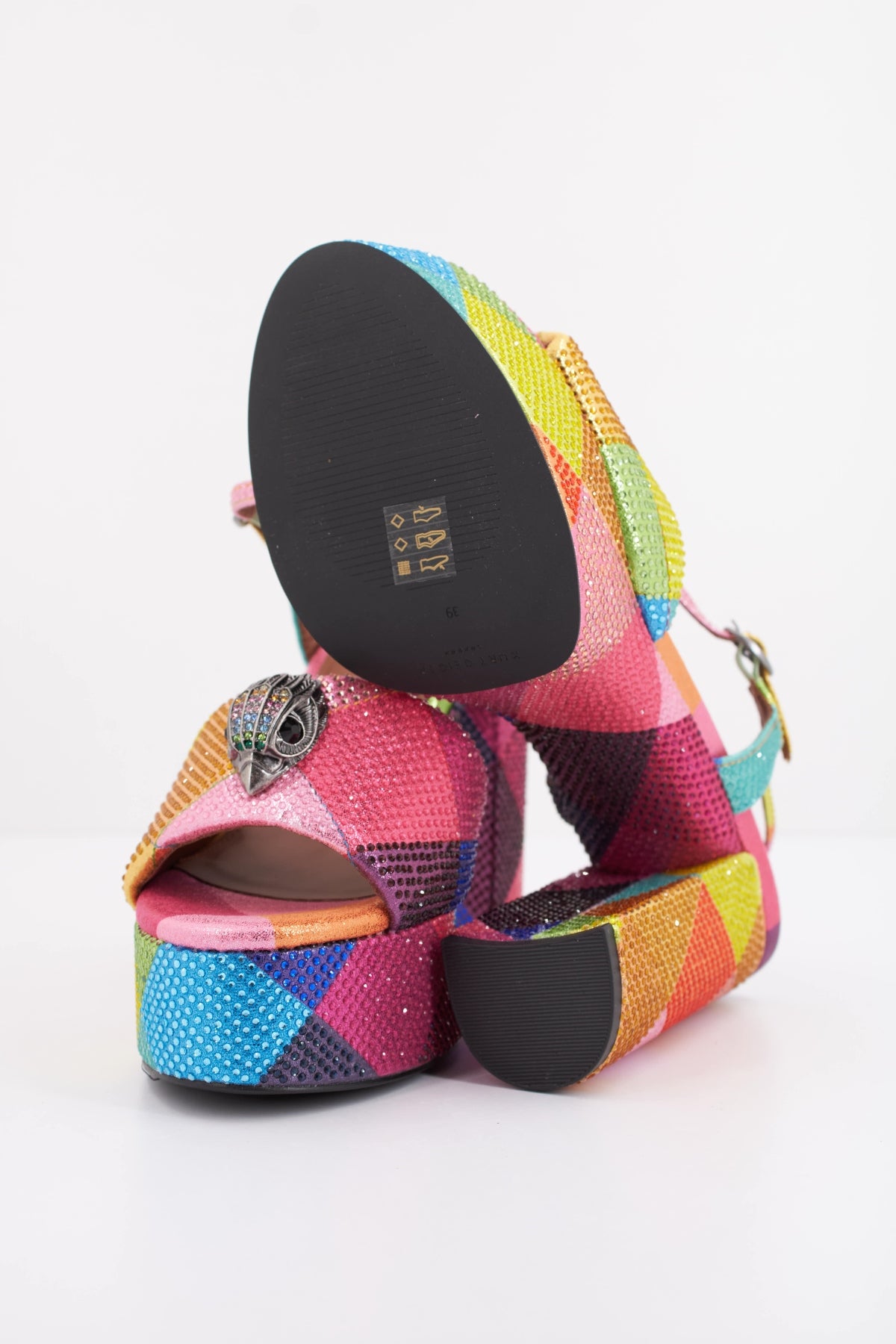 KURT GEIGER LONDON  KENSINGTON PLATFORM SDL  en color MULTICOLOR (5)