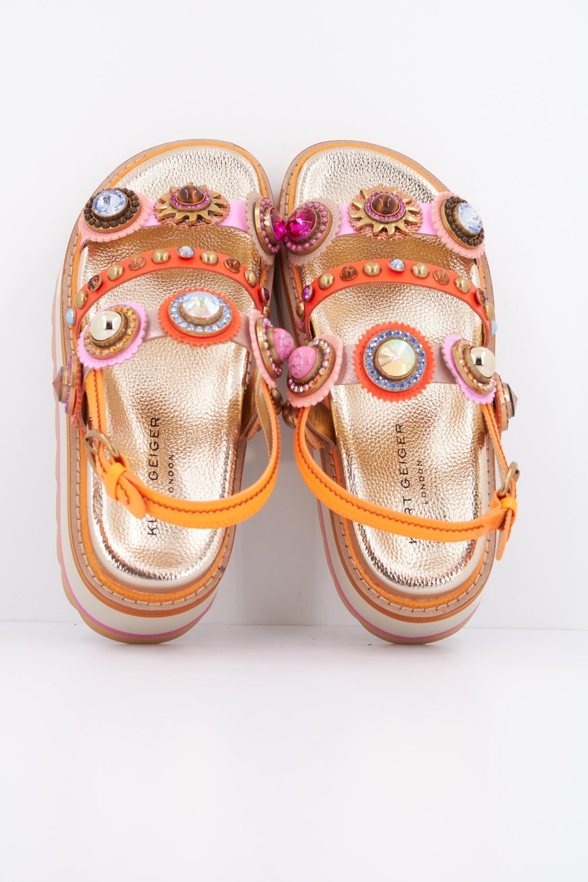 KURT GEIGER LONDON OCTAVIA SLING PLATFORM en color MULTICOLOR (3)