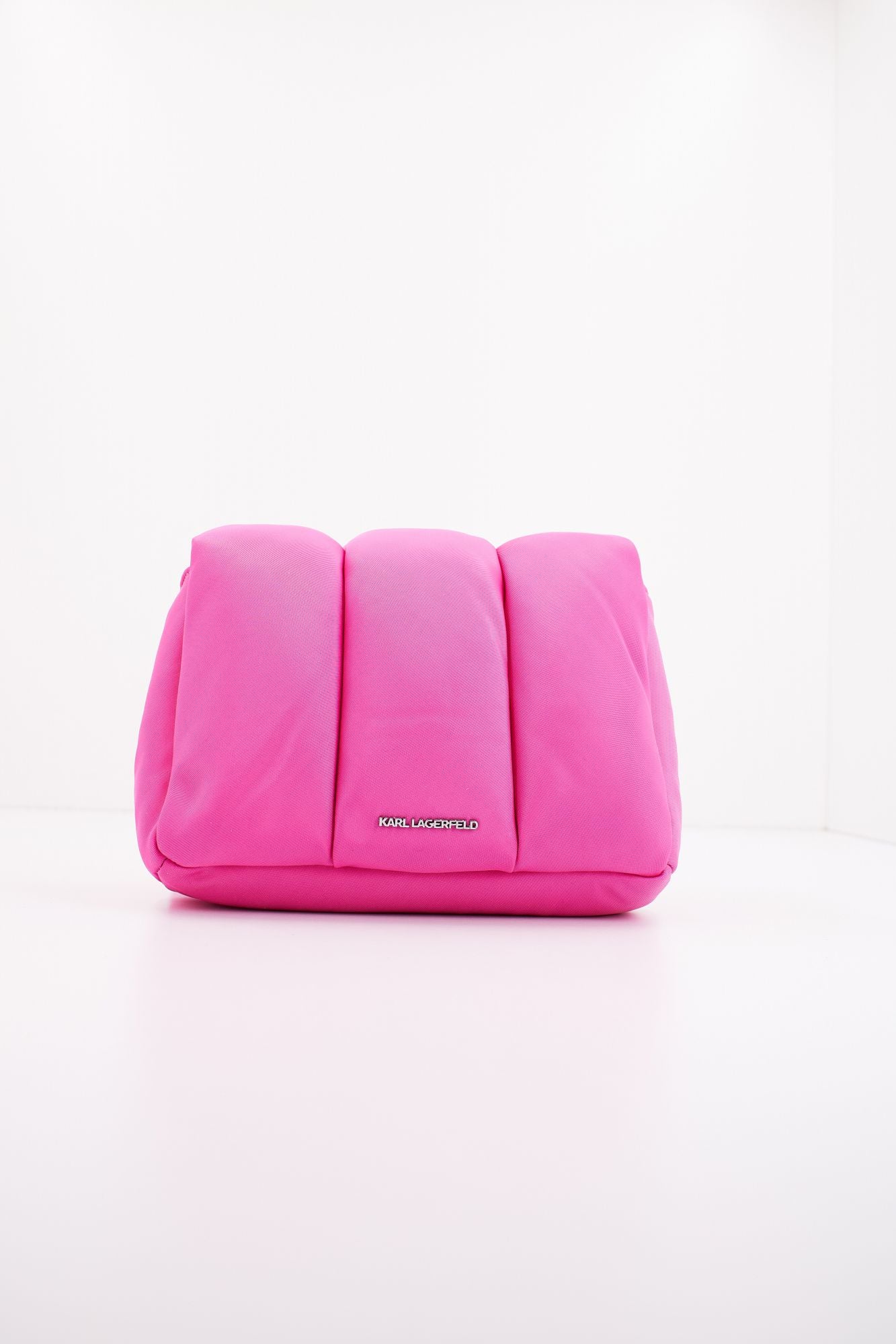 KARL LAGERFELD K/IKONIK 2.0 NYLON PUFF CB en color ROSA (3)