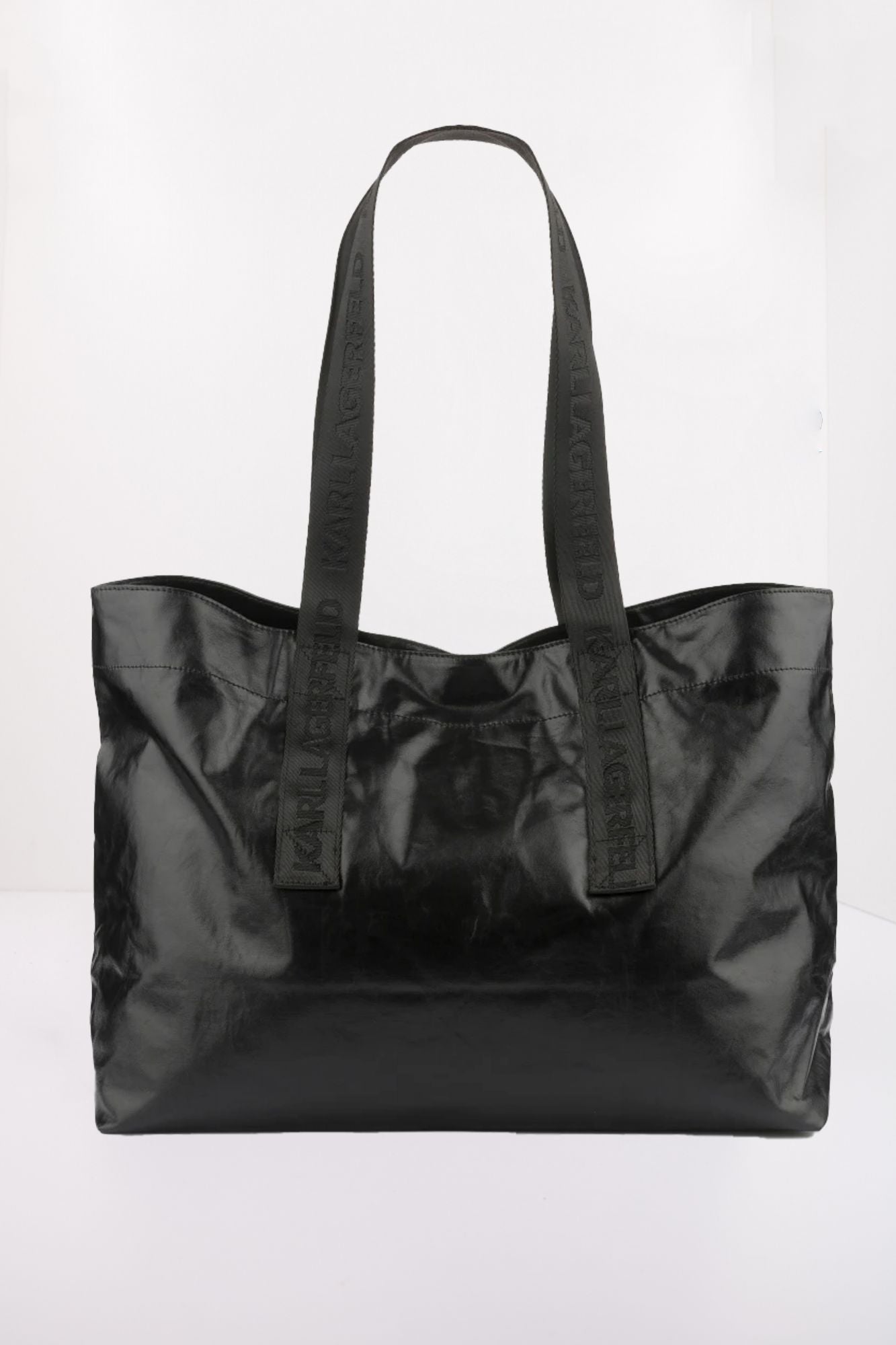 KARL LAGERFELD K/ESSENTIAL COATED SHOPPER en color NEGRO (3)