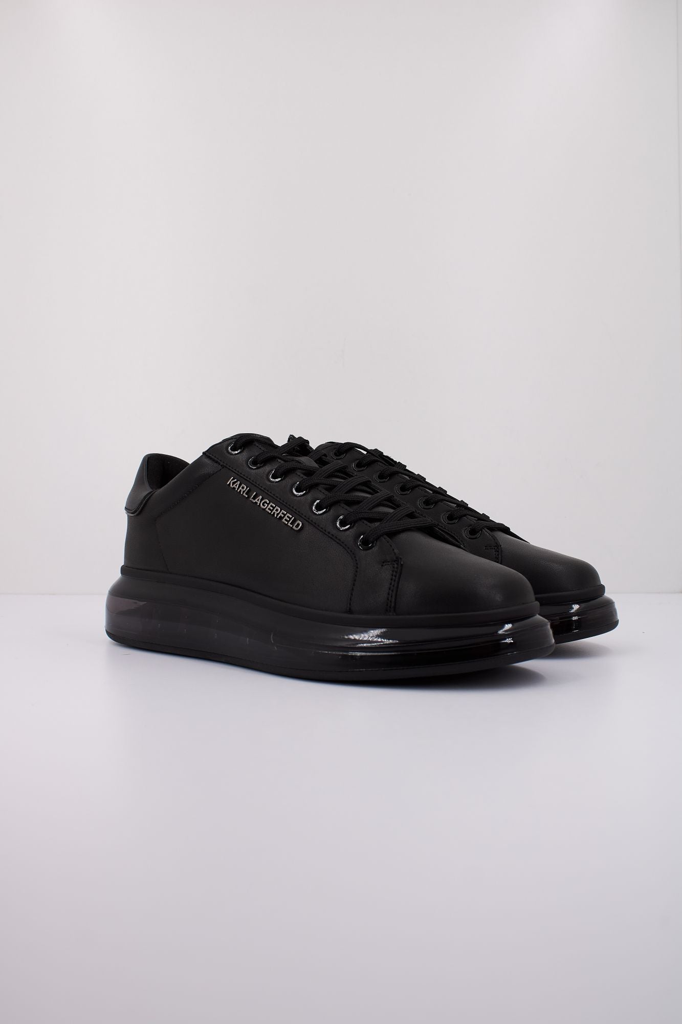 KARL LAGERFELD KAPRI KUSHION LO LACE LTHR en color NEGRO (2)