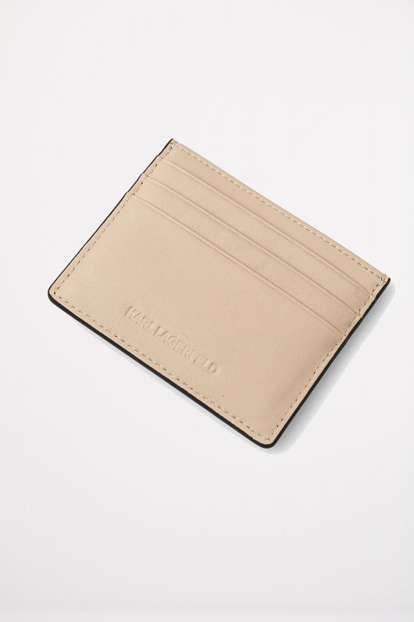 KARL LAGERFELD SIGNATURE CARDHOLDER en color BEIS (2)