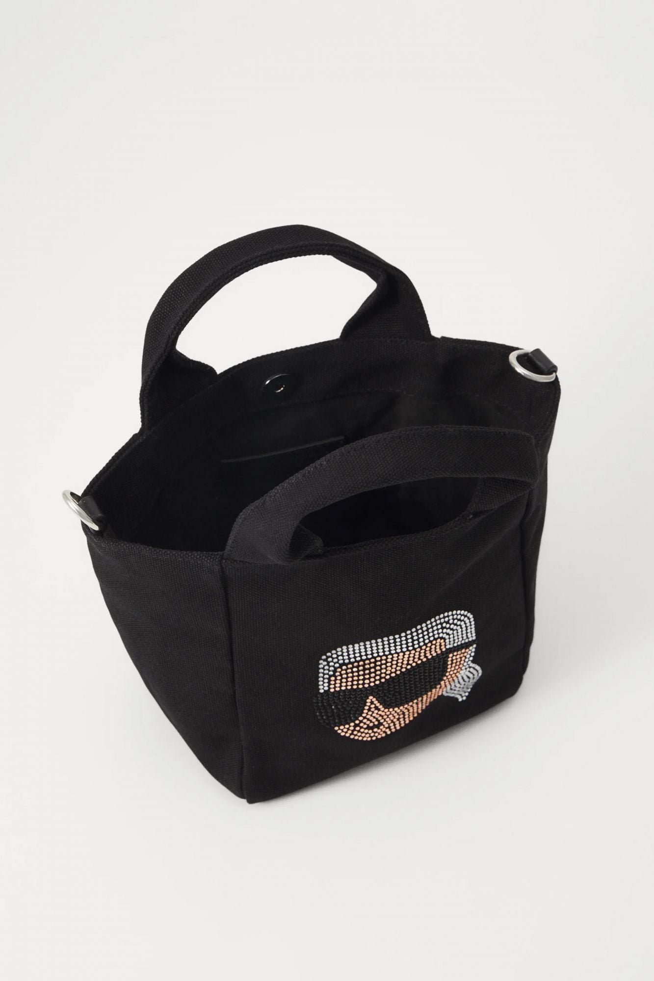 KARL LAGERFELD IKON MINI RH SHOPPER en color NEGRO (3)