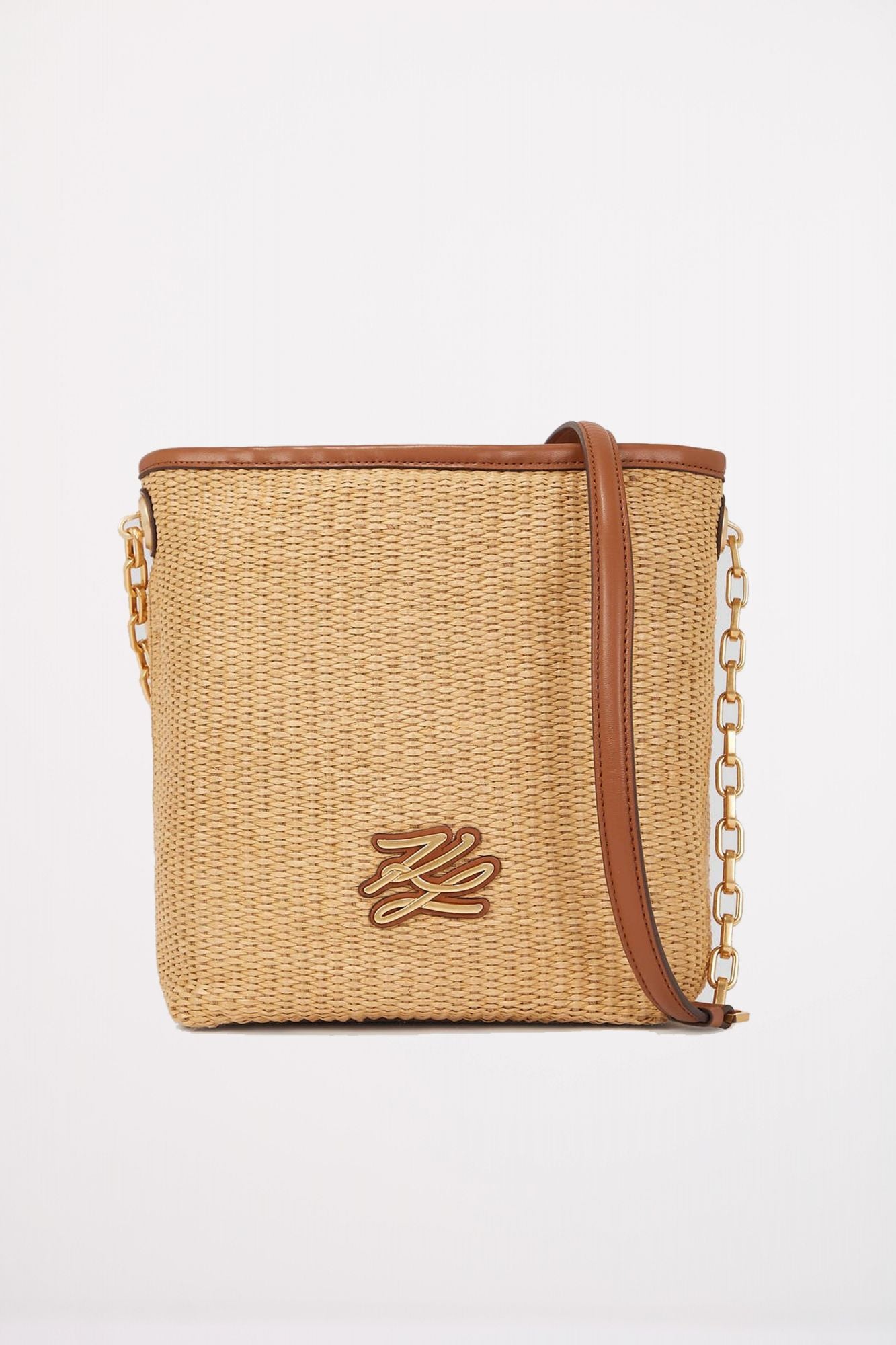 KARL LAGERFELD K AUTOGRAPH SM BUCKET RAFF en color MARRON CLARO (1)