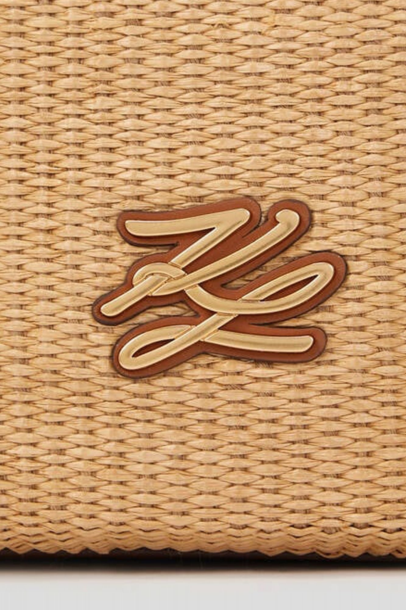 KARL LAGERFELD K AUTOGRAPH SM BUCKET RAFF en color MARRON CLARO (4)