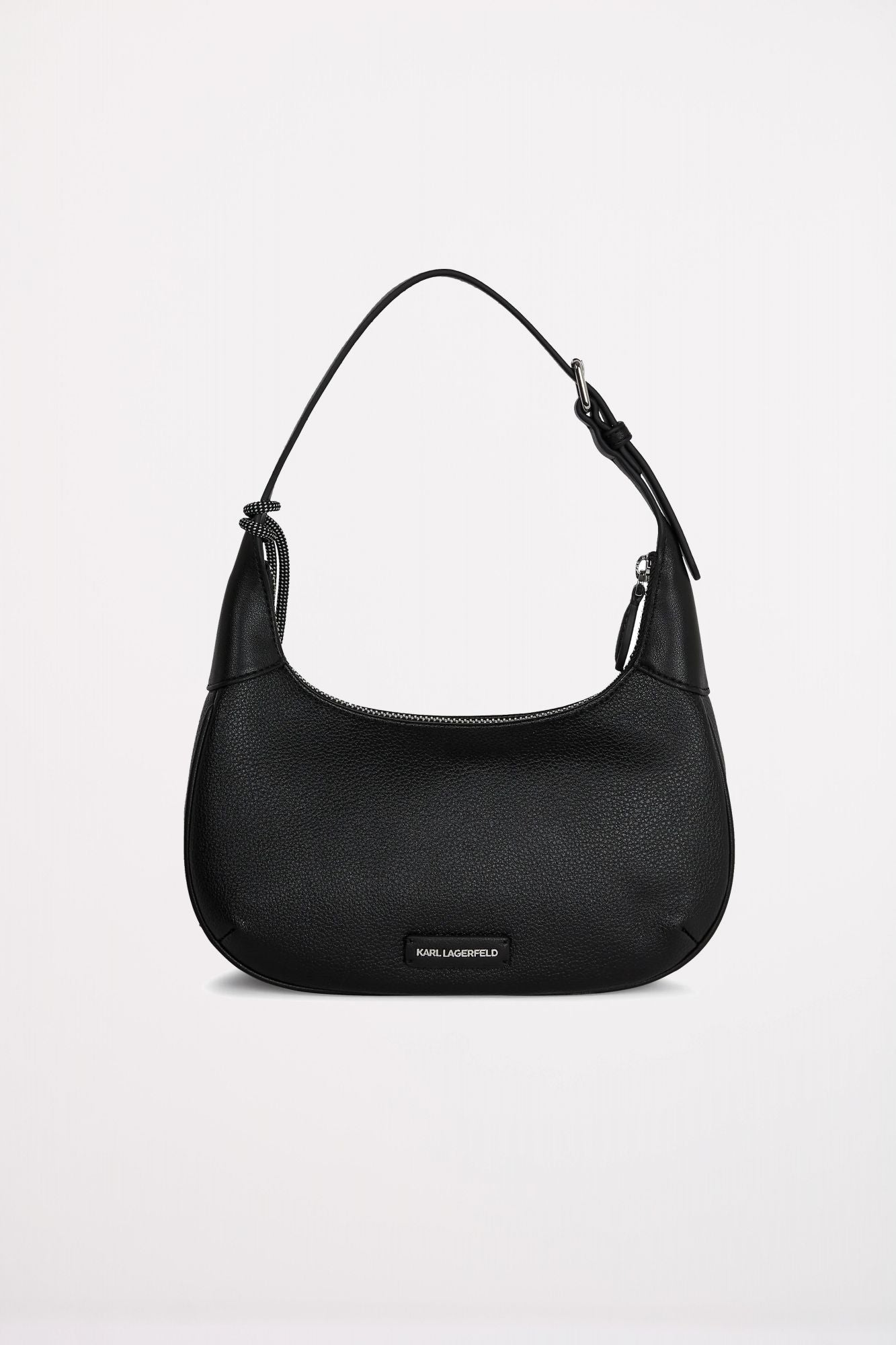 KARL LAGERFELD IKON GRAINY ROUND SHOULDER en color NEGRO (2)