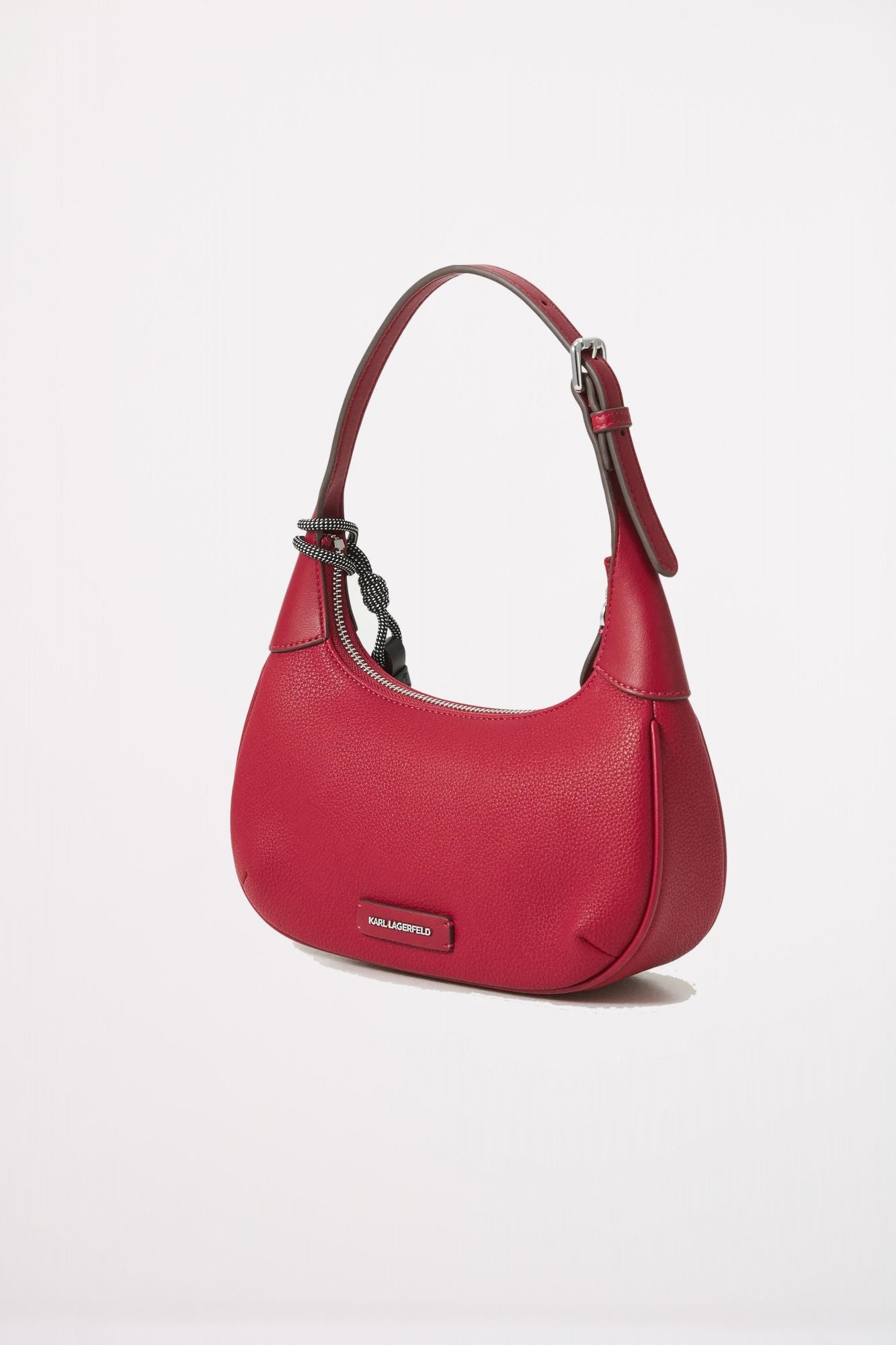 KARL LAGERFELD IKON GRAINY ROUND SHOULDER en color ROJO (2)