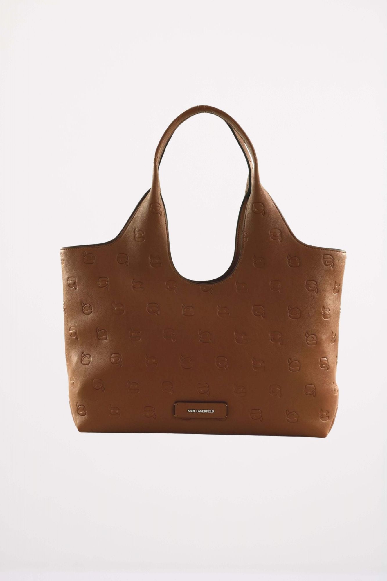 KARL LAGERFELD IKON MONOGRAM SOFT MD TOTE en color MARRON (1)