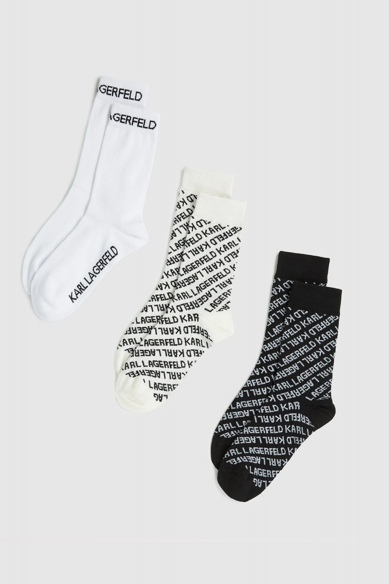 KARL LAGERFELD MONOGRAM SOCK 3P en color MULTICOLOR (1)