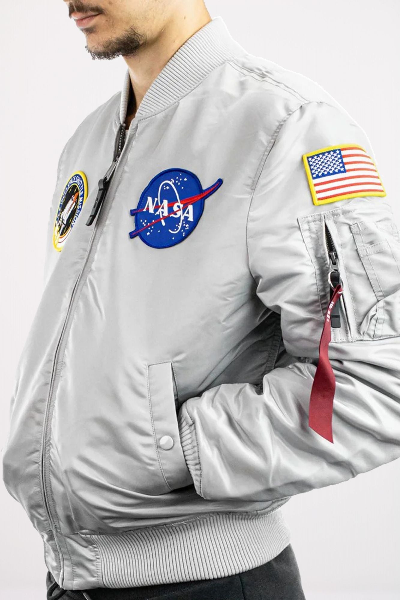 ALPHA INDUSTRIES  MA1 VF NASA  en color GRIS (3)