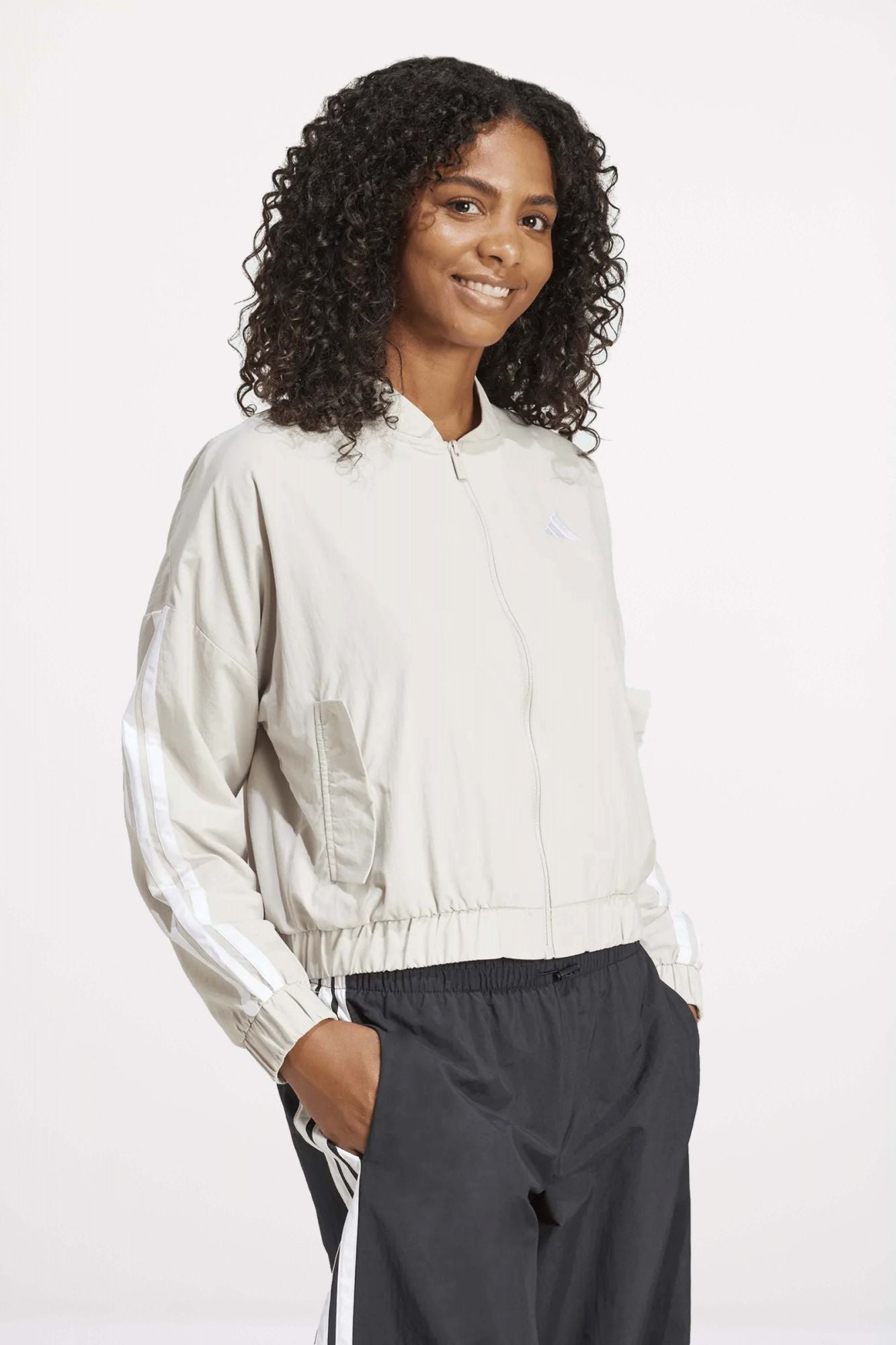 ADIDAS  W 3S WV BOMBER  en color BLANCO (4)