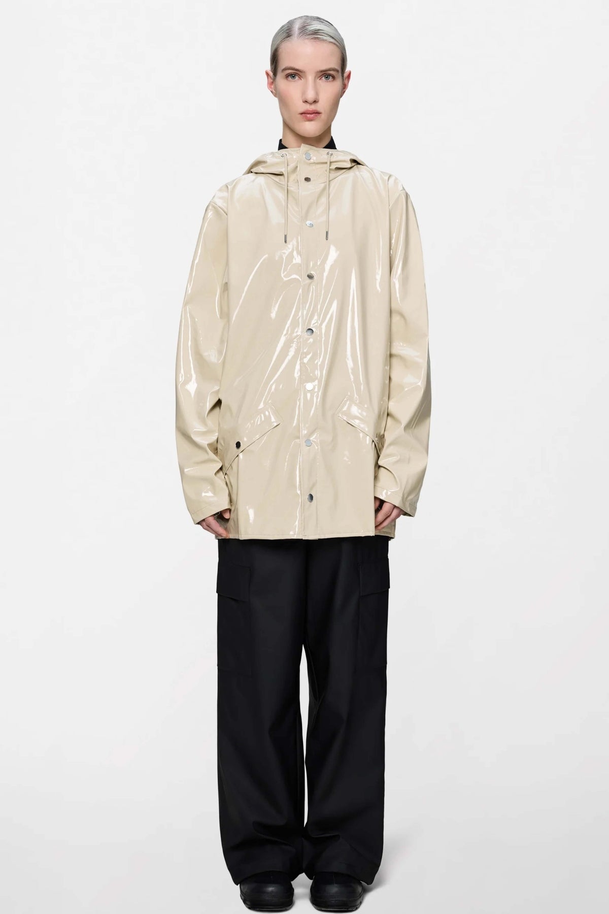 RAINS JACKET W3 en color MARRON CLARO (3)