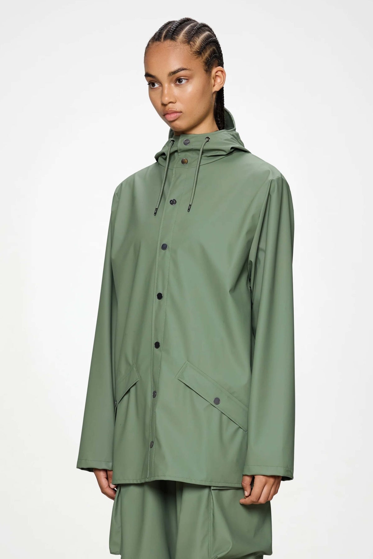 RAINS JACKET W3 en color VERDE (4)