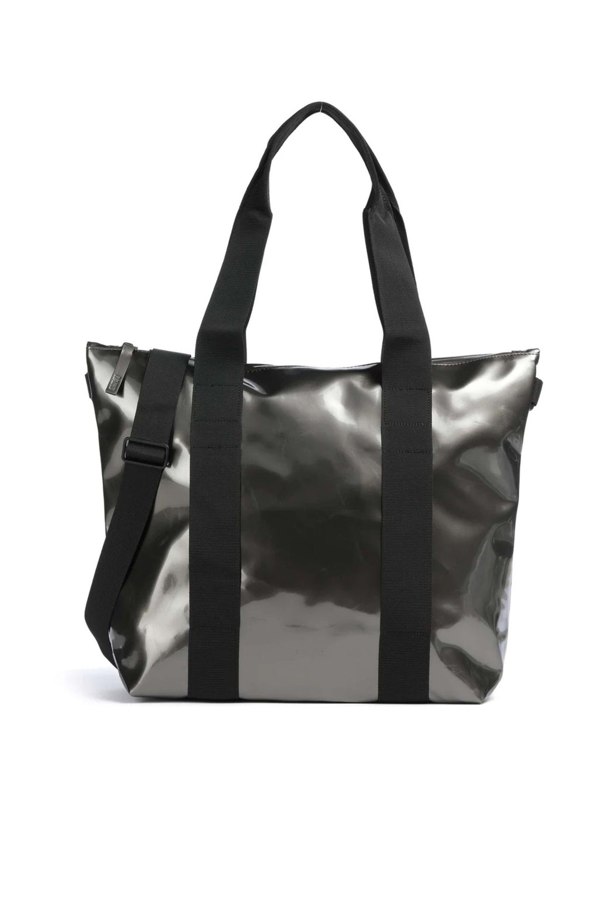 RAINS TOTE BAG MINI W3 en color PLATA (1)