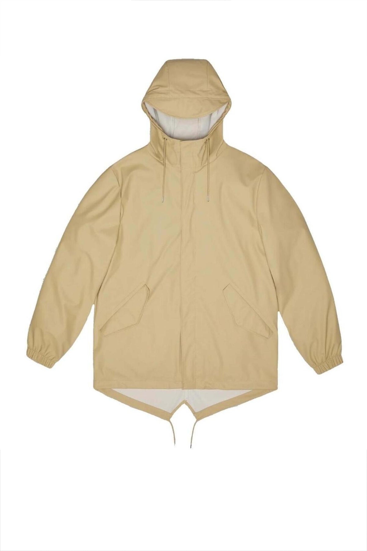 RAINS FISHTAIL JACKET W3 en color BEIS (6)