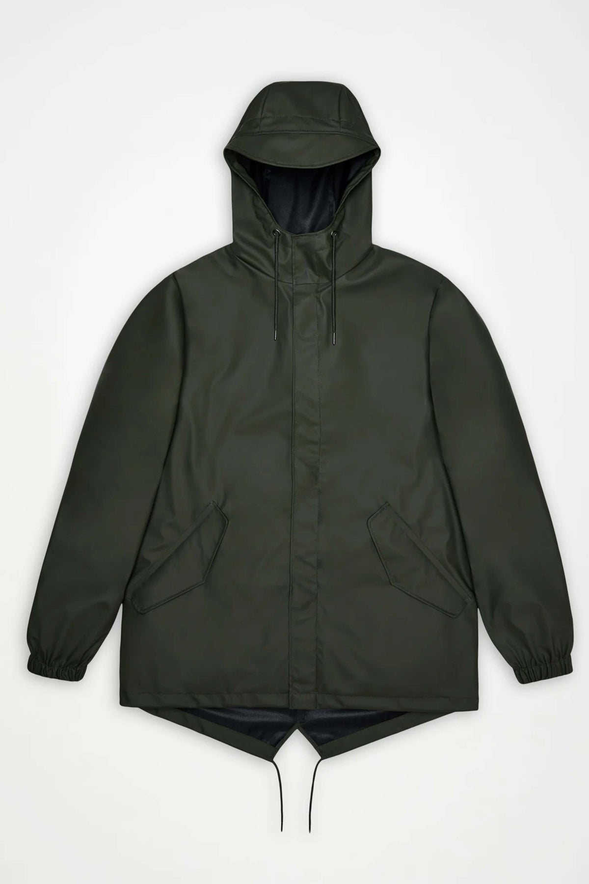 RAINS FISHTAIL JACKET W3 en color VERDE (8)