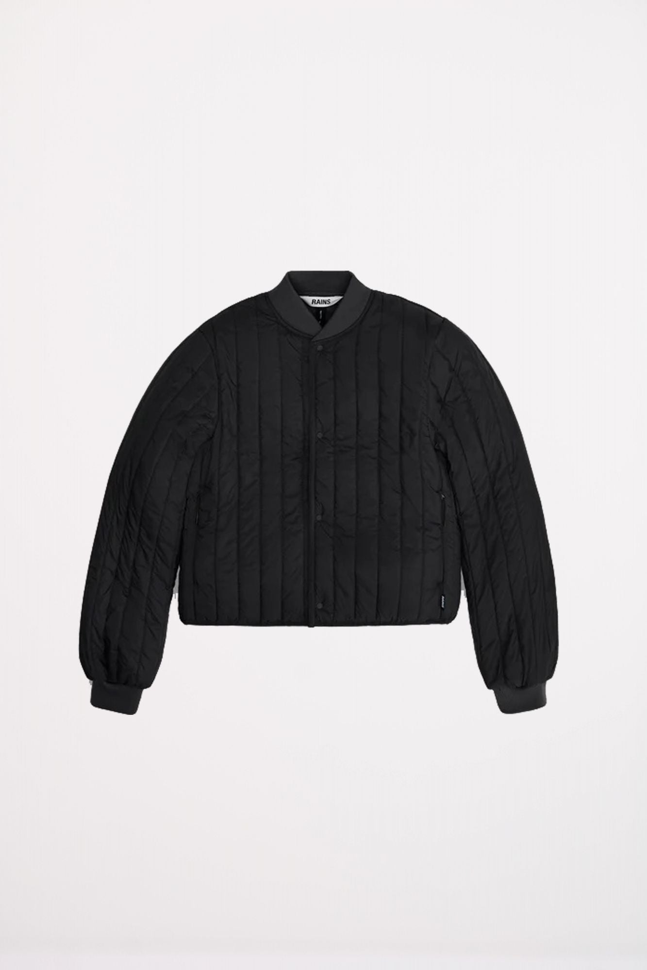 RAINS BANJA LINER BOMBER W JACKET en color NEGRO (2)