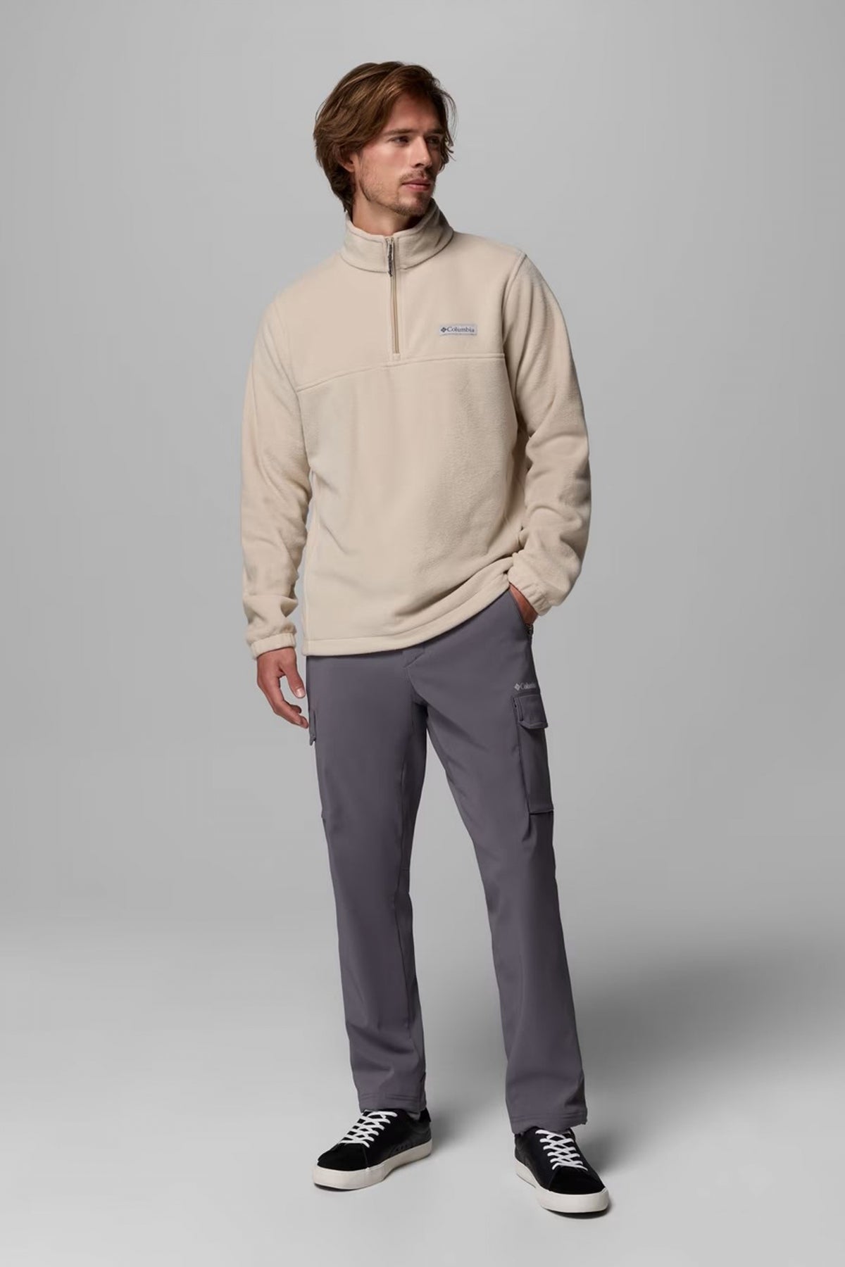 COLUMBIA STEENS MOUNTAIN HALF ZIP en color BEIS (4)