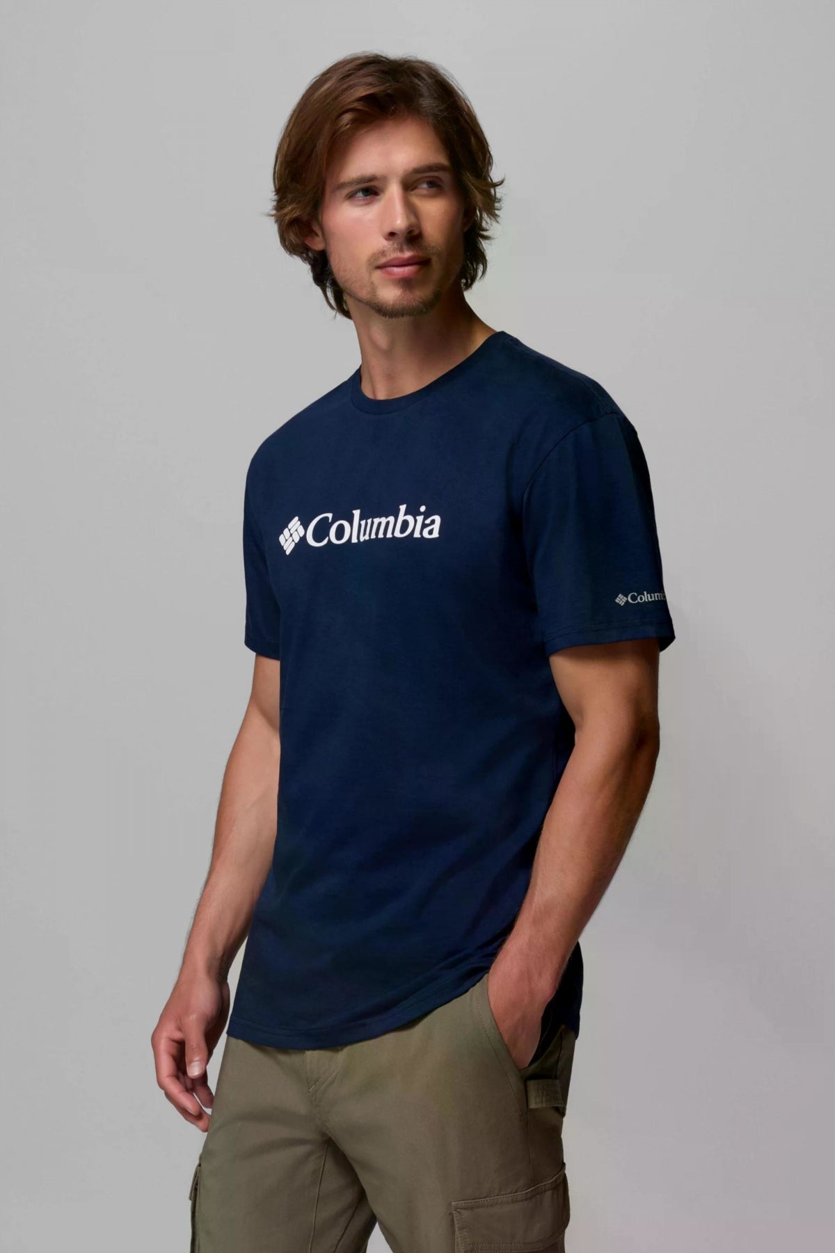 COLUMBIA CSC BASIC LOGO SHORT SLEE en color AZUL (3)