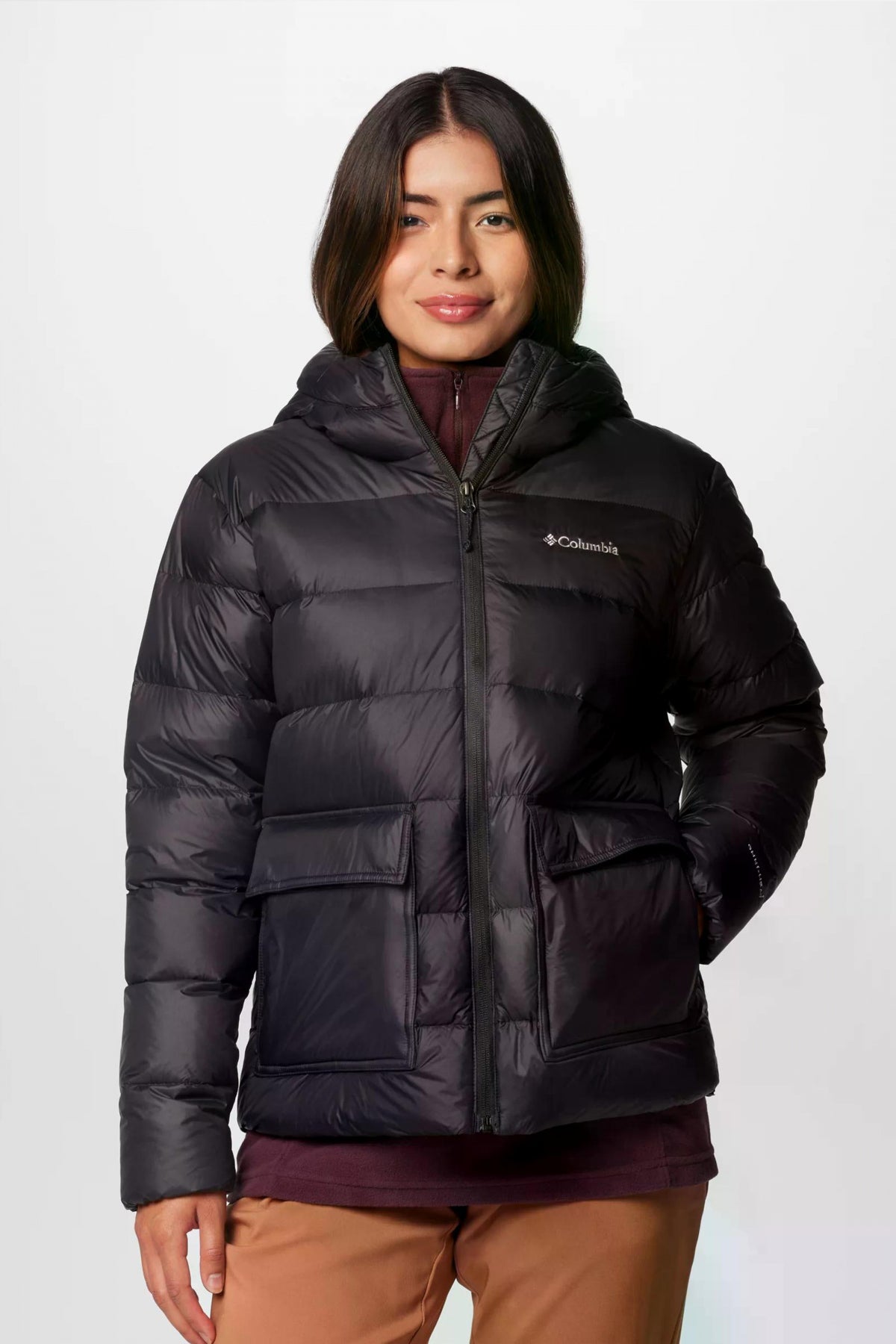 COLUMBIA HARMONY FALLS HOODED DOWN en color NEGRO (1)