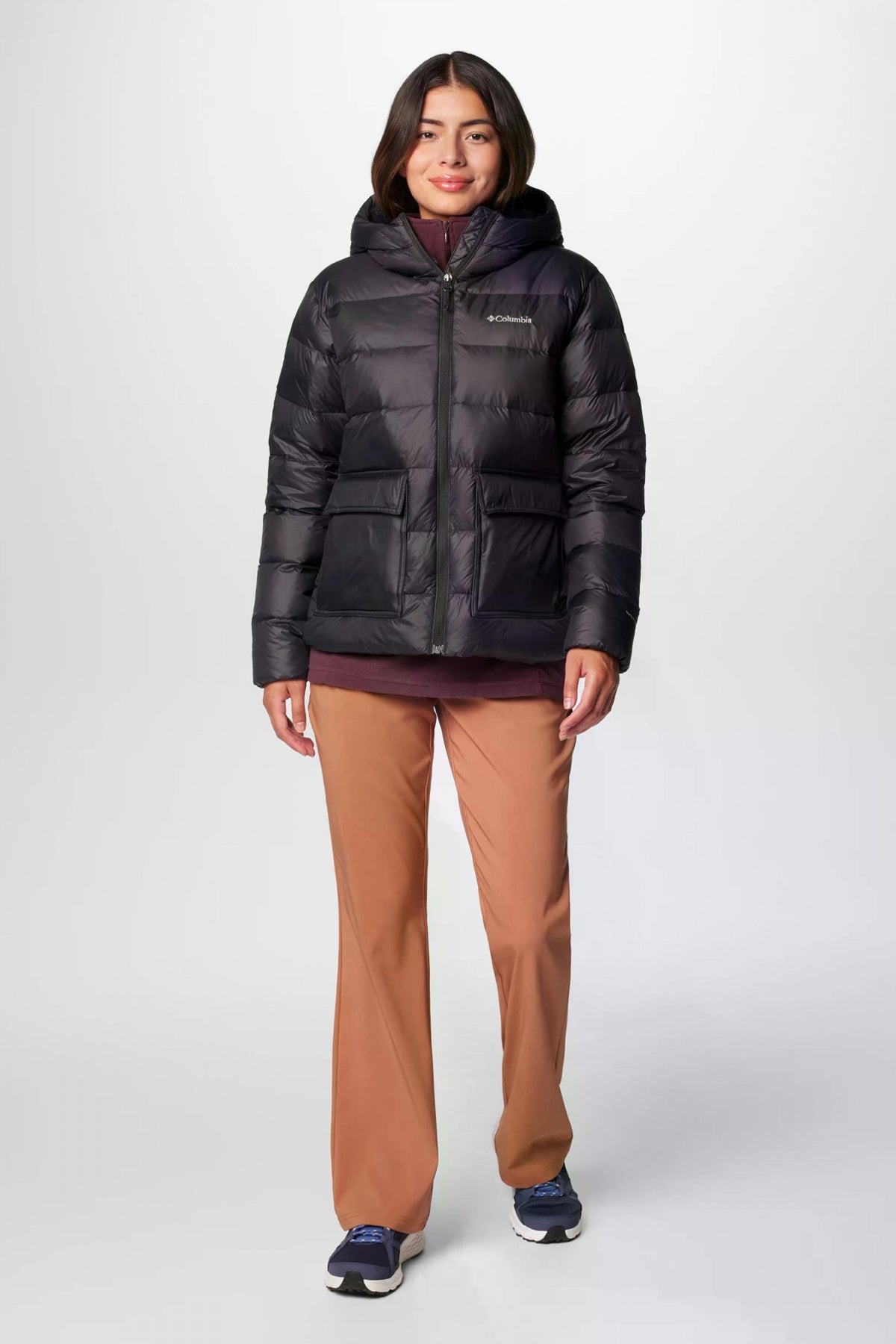 COLUMBIA HARMONY FALLS HOODED DOWN en color NEGRO (4)